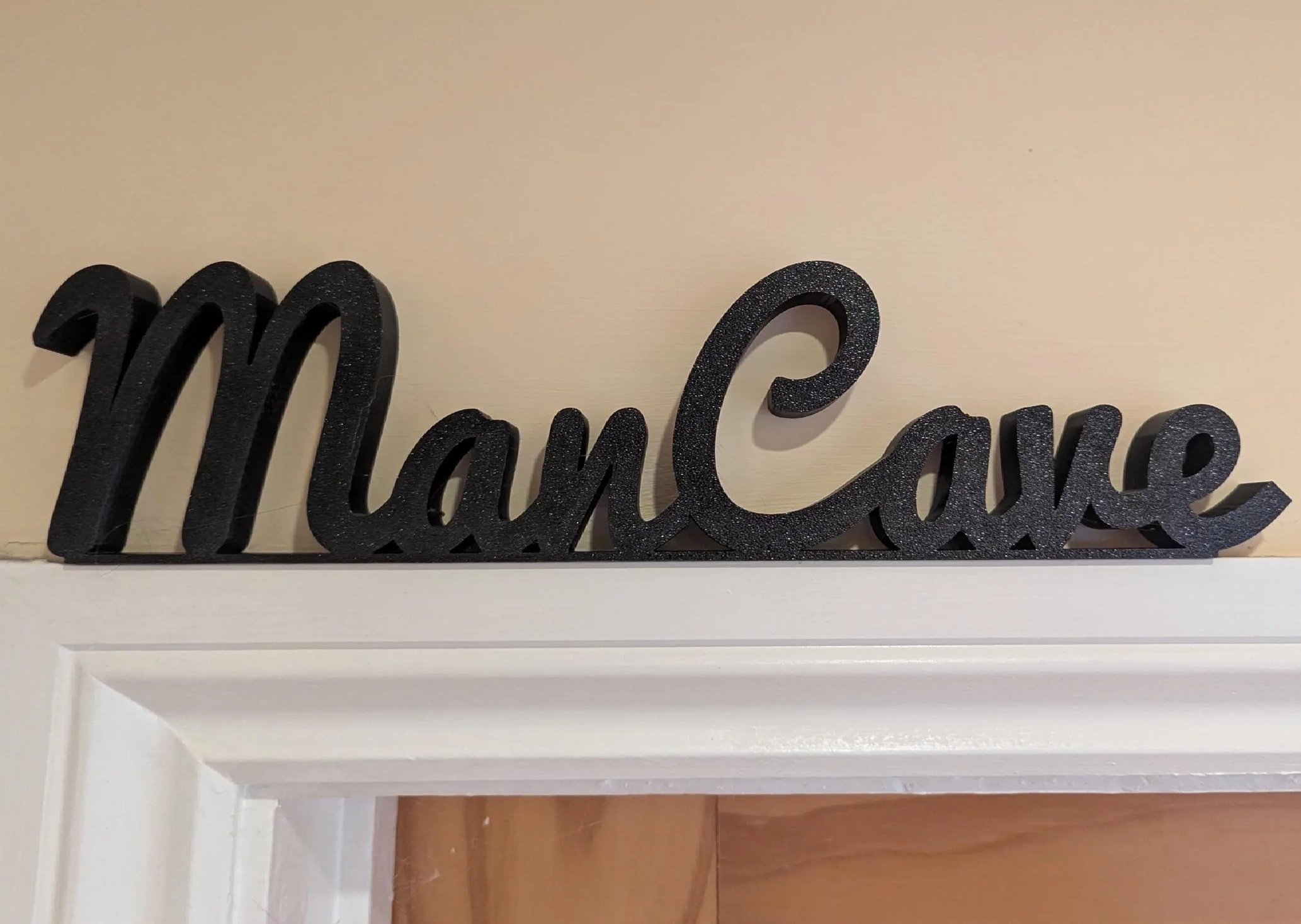 Man Cave Door Sign, Man Cave Room Sign, Custom Door Sign, Door Topper, Home Decor, Dad Shed Sign, Door Frame Art, Man Shed Sign, Funny Sign