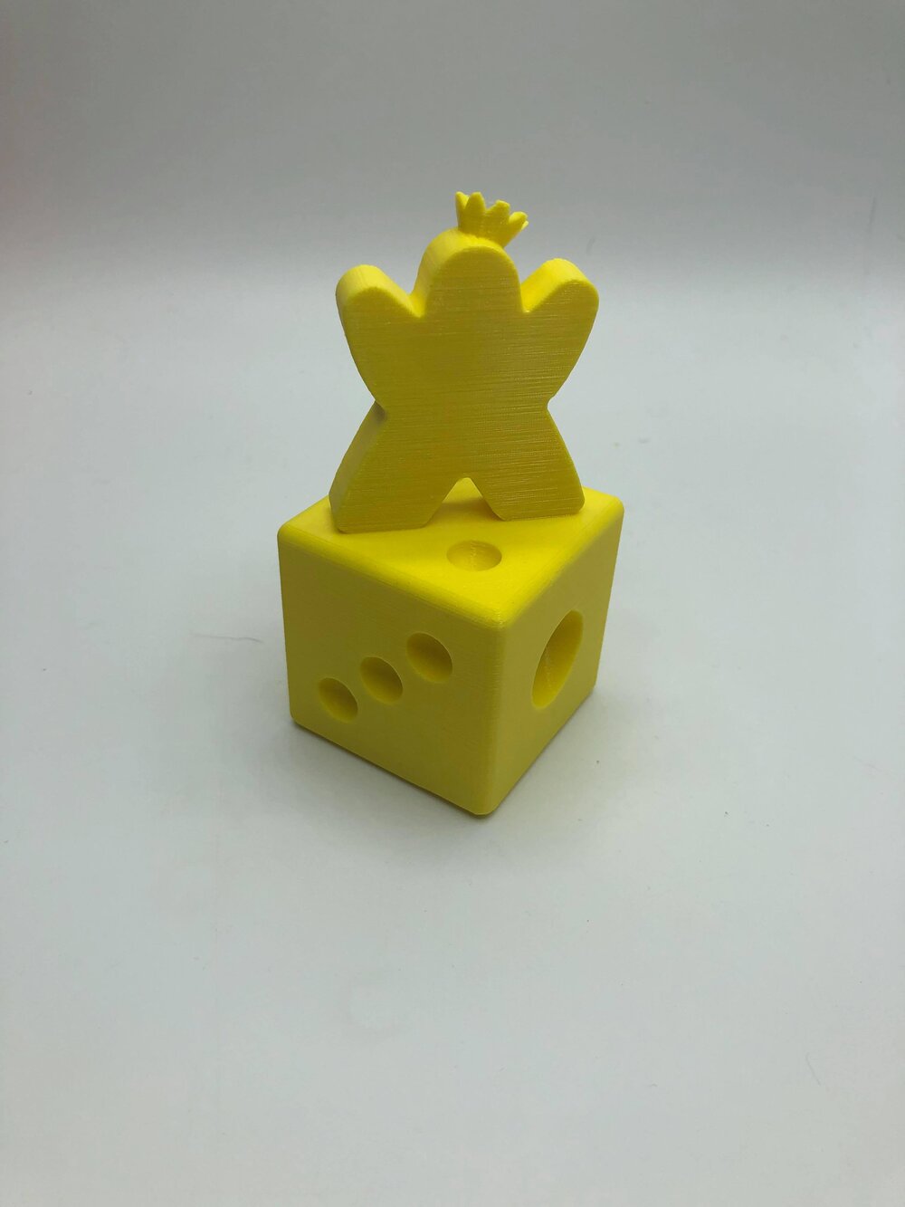 Meeples Trophy - can be customised / personalised! - meeple on dice board  game