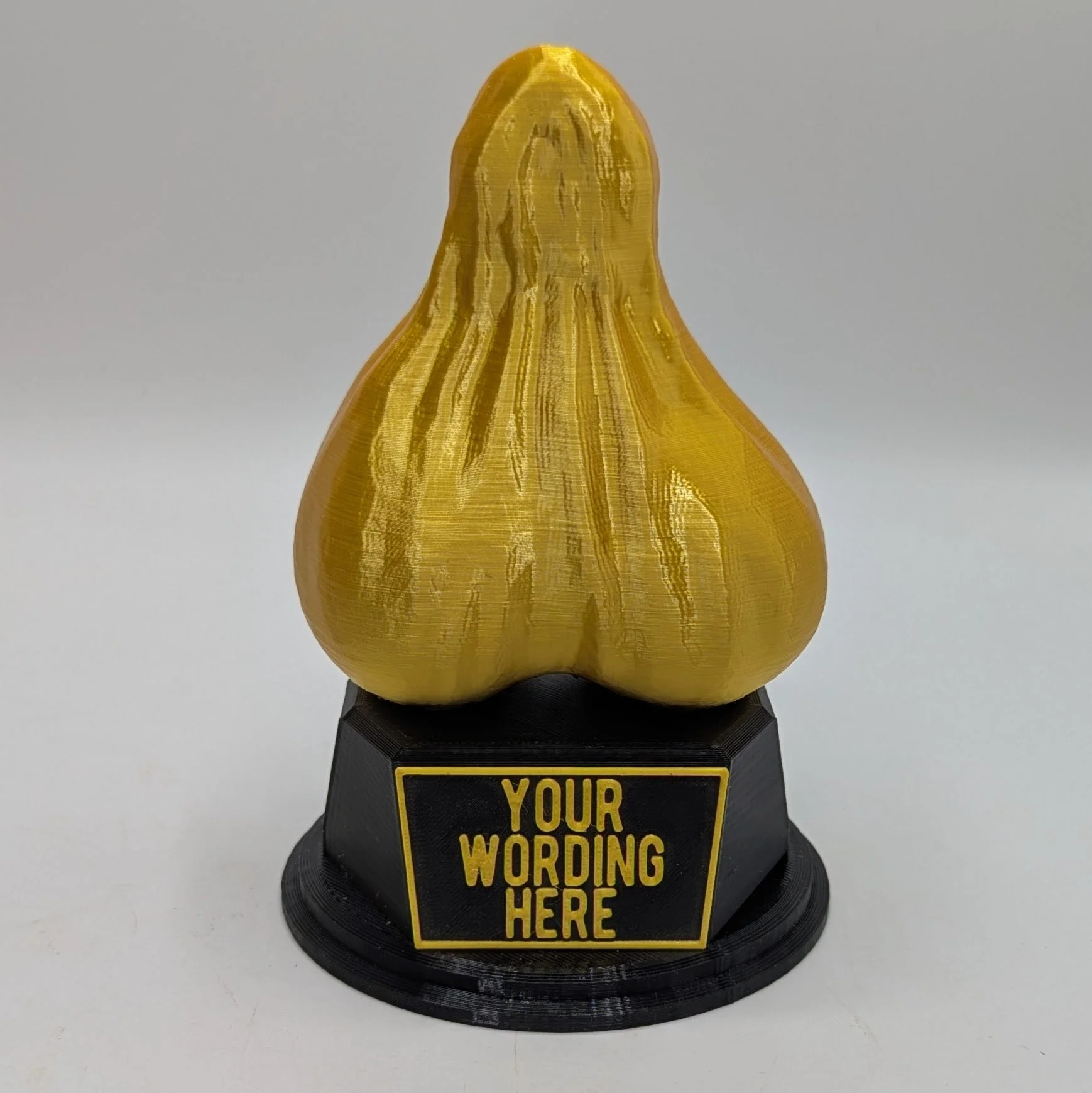 Personalised Ballsack Trophy, Ballsack Shape Gift, Ballbag Award Gift, Ballbag Joke Gift, Custom Trophy Award, Biggest Ballsack Award Gift