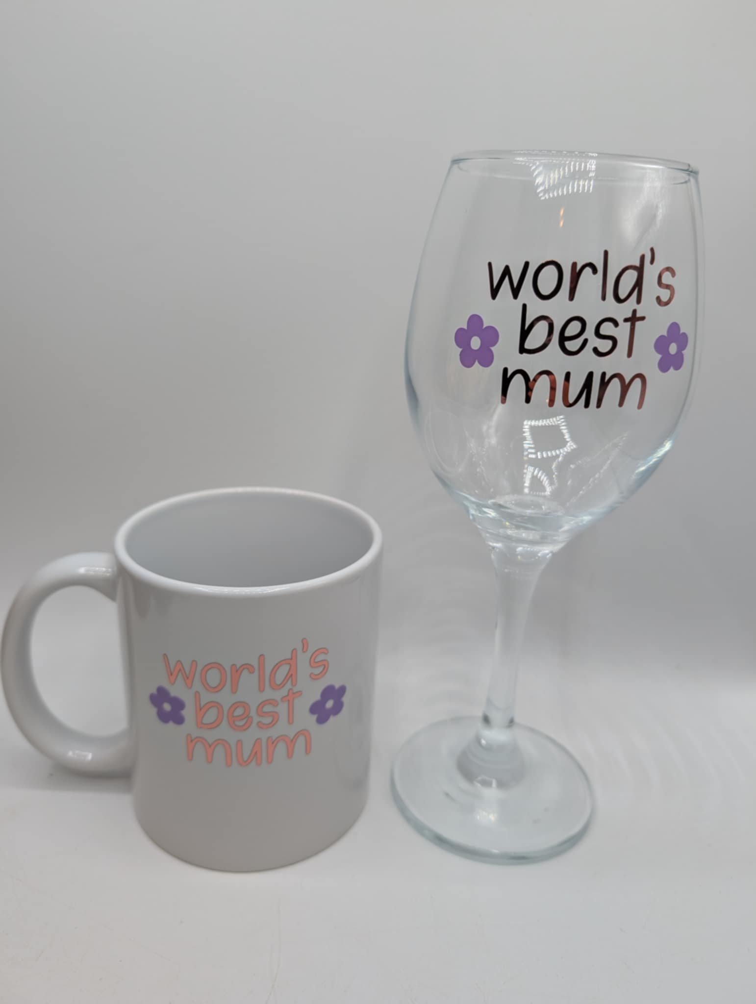 World's Best Mum Mug & Glass / Mug Glass Set for Mum / Mother's Day Gifts for Mum / World's Best Mum Gifts / Mum Birthday Gift / Best Mum