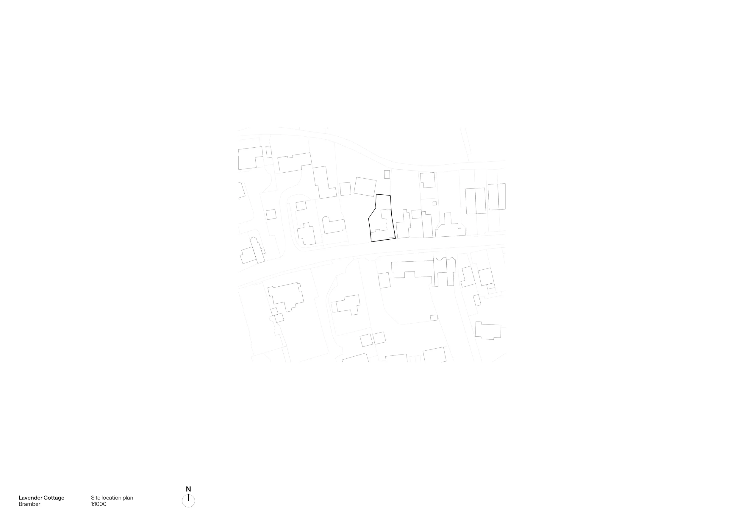 Site location plan. Bramber, West Sussex. © Andy Matthews Studio