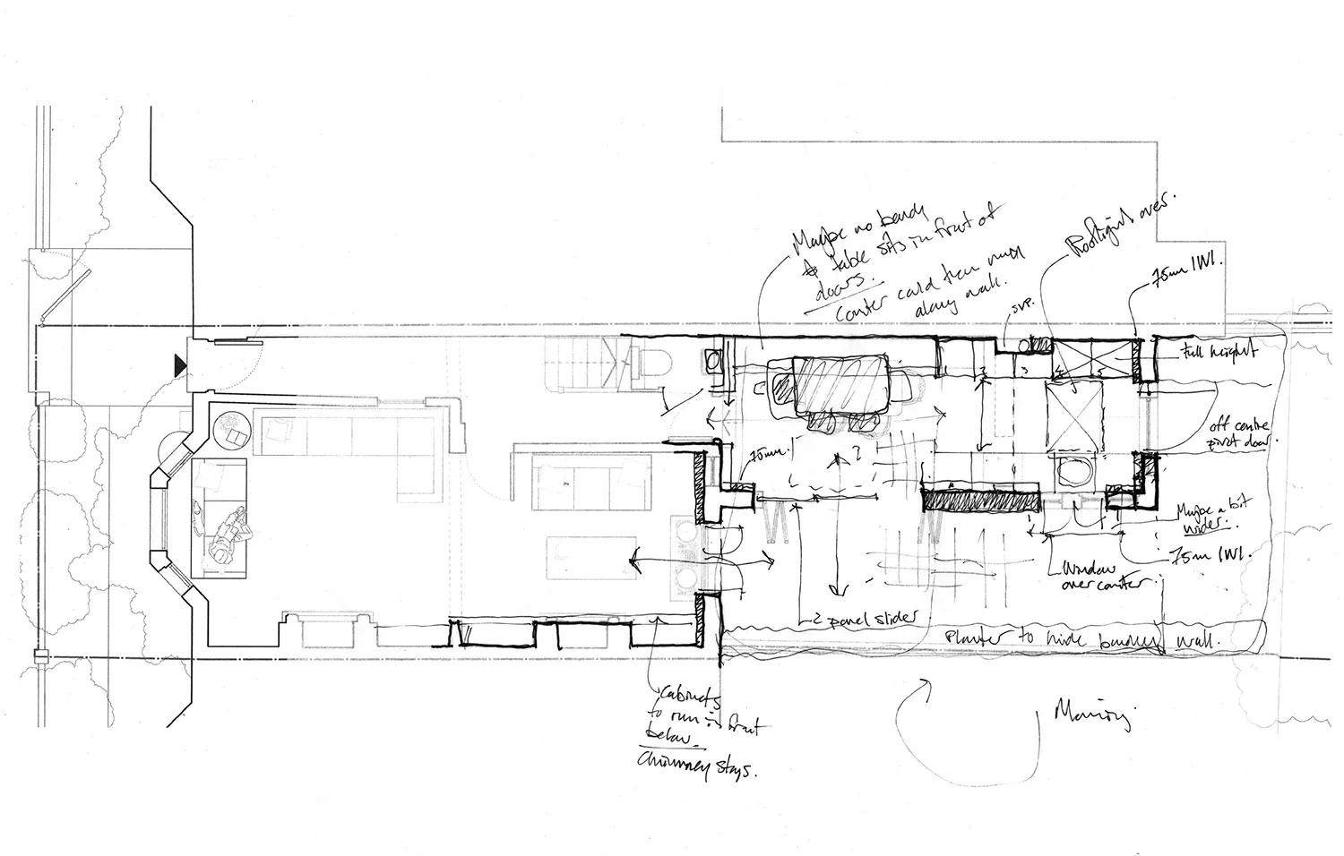 Design development sketch © Andy Matthews Studio