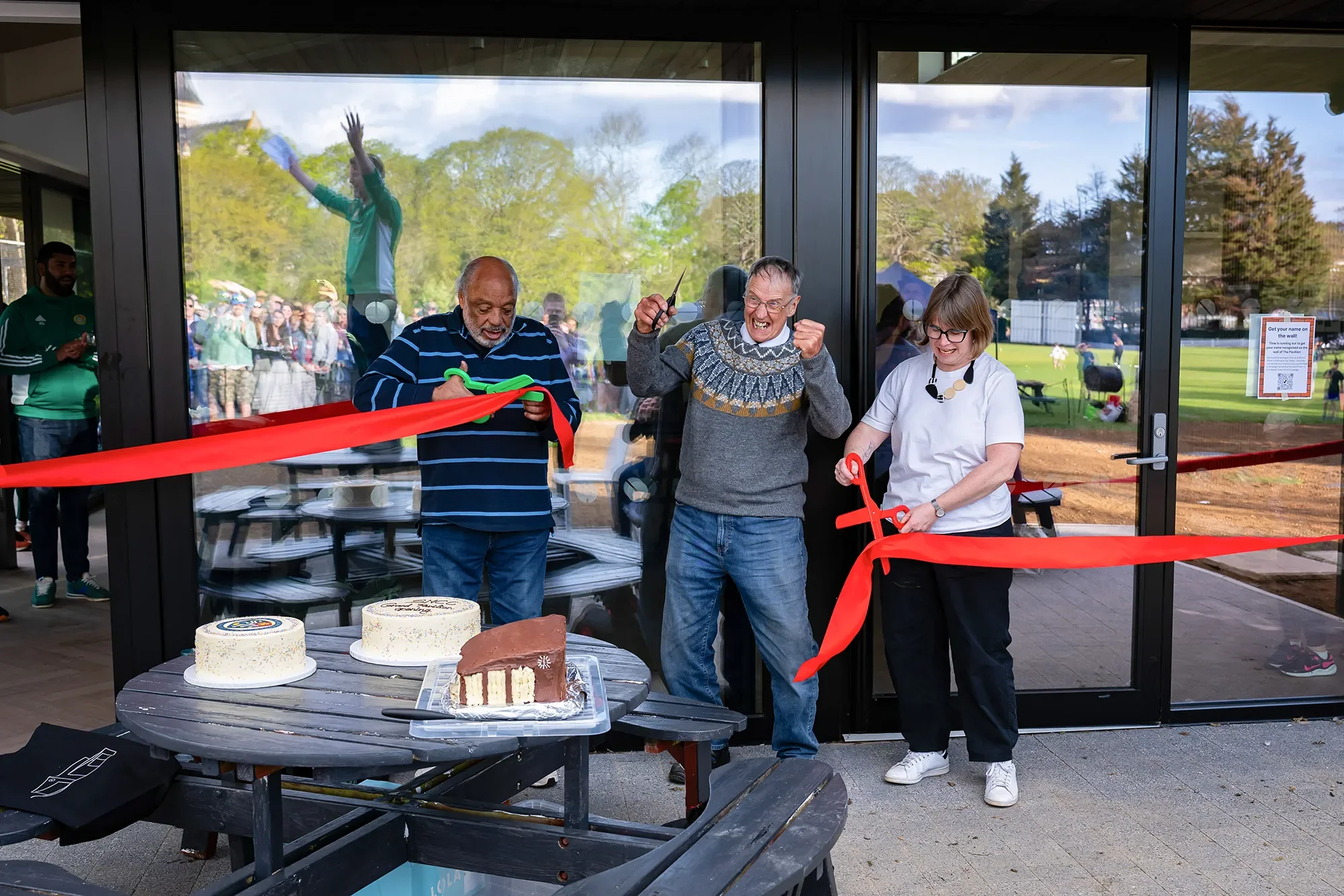 Official opening of the completed new pavilion © Streatham and Marlborough Cricket Club