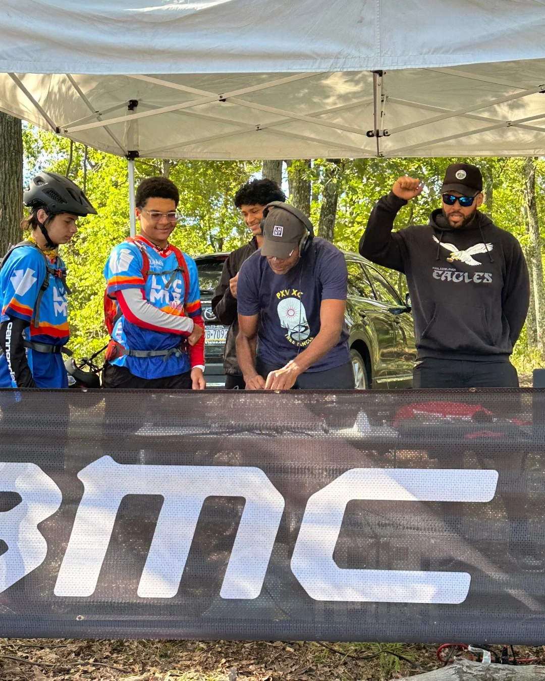 🎶 PICL Spotlight: DJ Blake! 🎶⁠
⁠
DJ Blake keeps the good vibes rolling all season long - spinning tunes in the @BMC.mtb Action Zone and getting riders (and parents!) dancing in the dirt, his energy is contagious.⁠
⁠
Word on the trail is it&rsquo;s 