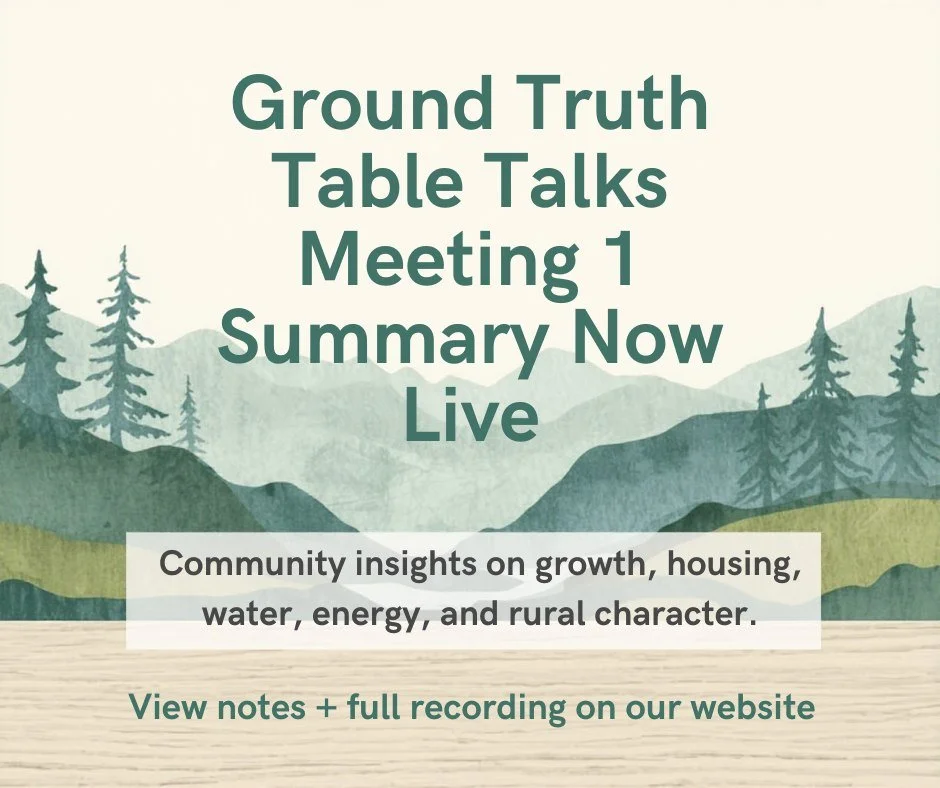 Our first Ground Truth Table Talk brought together residents from across the islands to talk honestly about water, housing, growth, ferries, energy, and what &ldquo;enough&rdquo; really means here.

We&rsquo;ve published a clear, plain-language summa