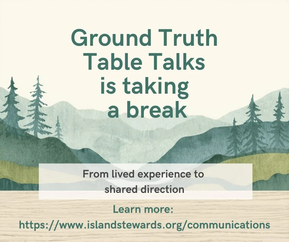 When the State of Washington applied for federal emergency funding through the Rural Health Transformation Department, Island Stewards contributed this community-based data and volunteered significant time. The department was created in response to a