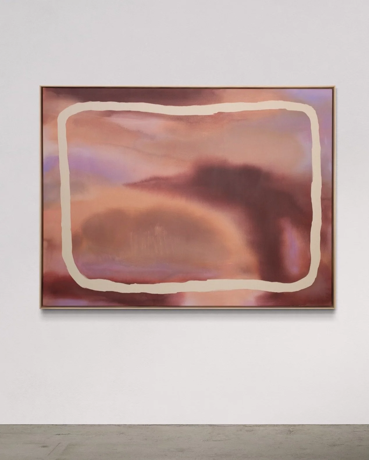 This piece was originally created as part of my series that I showed at this year&rsquo;s Artist Project. The idea here was to create an image reminiscent of a landscape that is buried deep somewhere in the subconscious. The raw canvas resist that is