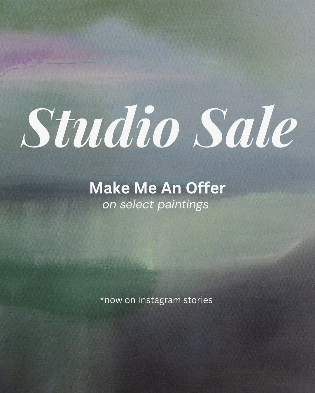 Snowstorm Studio Sale! ❄️❄️☃️
Now happening on my IG stories. Head there to see all of the details on how to get a great deal on these select paintings.