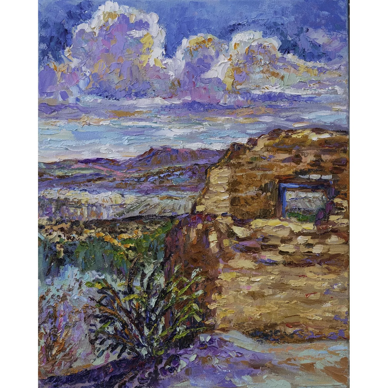 Clouds, Church and Cholla