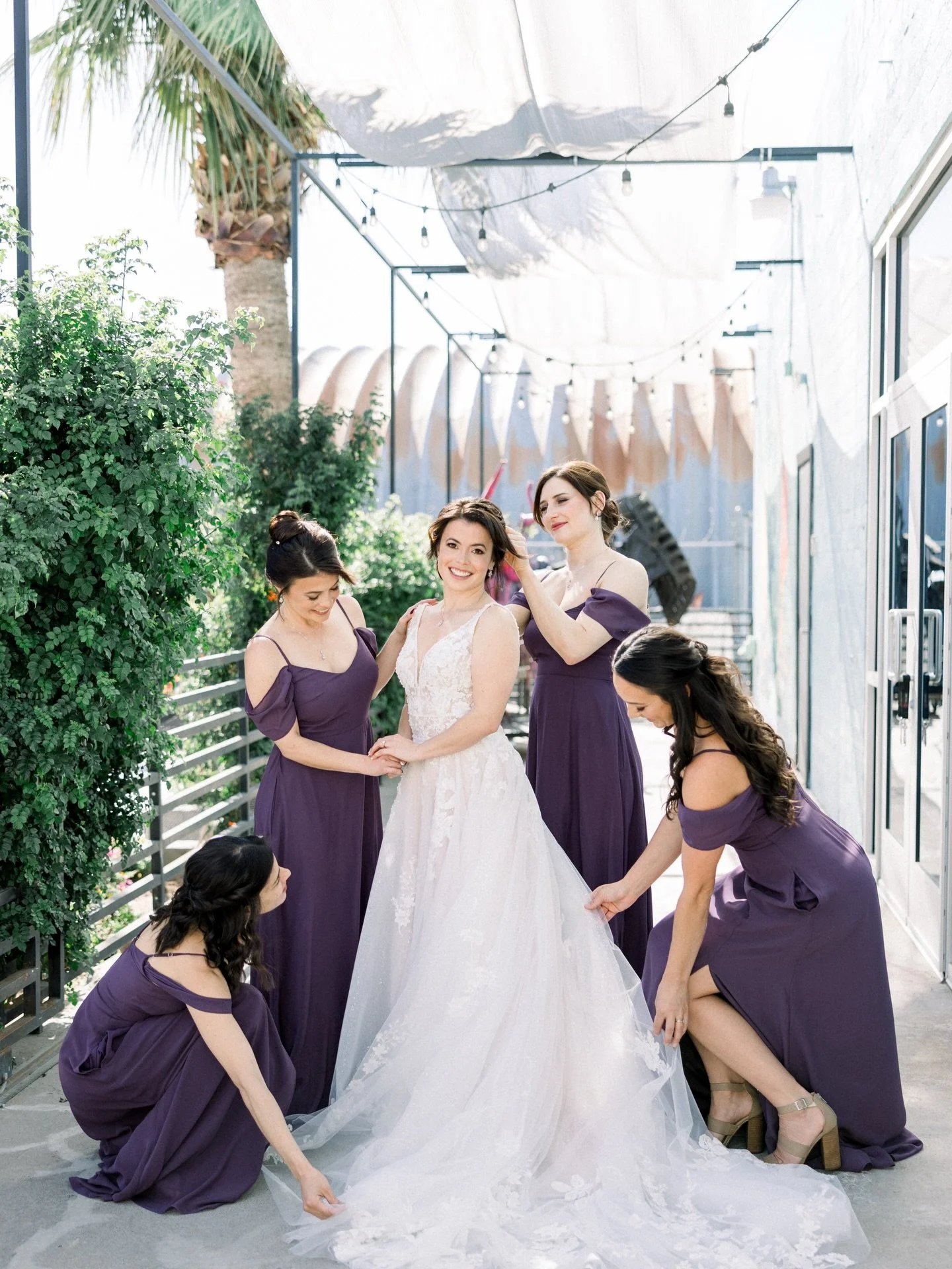 A moment for the bridesmaids who are the brides biggest cheerleaders. ✨

This day we celebrated Briana &amp; Josh at the Doyle. A beautiful day full of love and joy! 

Vendor Team:
Wedding Planner: @gracefulgatheringslv 
Venue: @doylelasvegas 
Photog