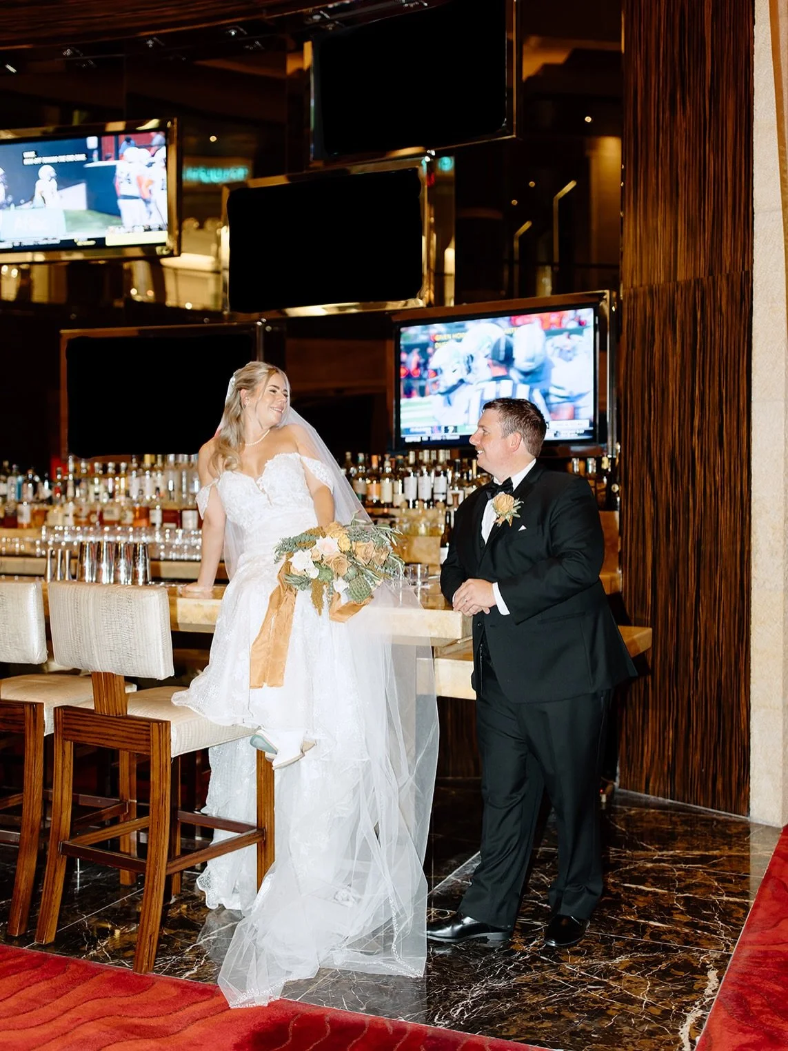 Cheers to Richele &amp; Cody ✨ 

Visit my website with the link in my bio &amp; let&rsquo;s plan your dream wedding! 

Wedding Planner: @gracefulgatheringslv 
Venue: @redrockresortevents 
Florist: @rootsflowerslv 
Photographer: @theirisimage 
Hair an
