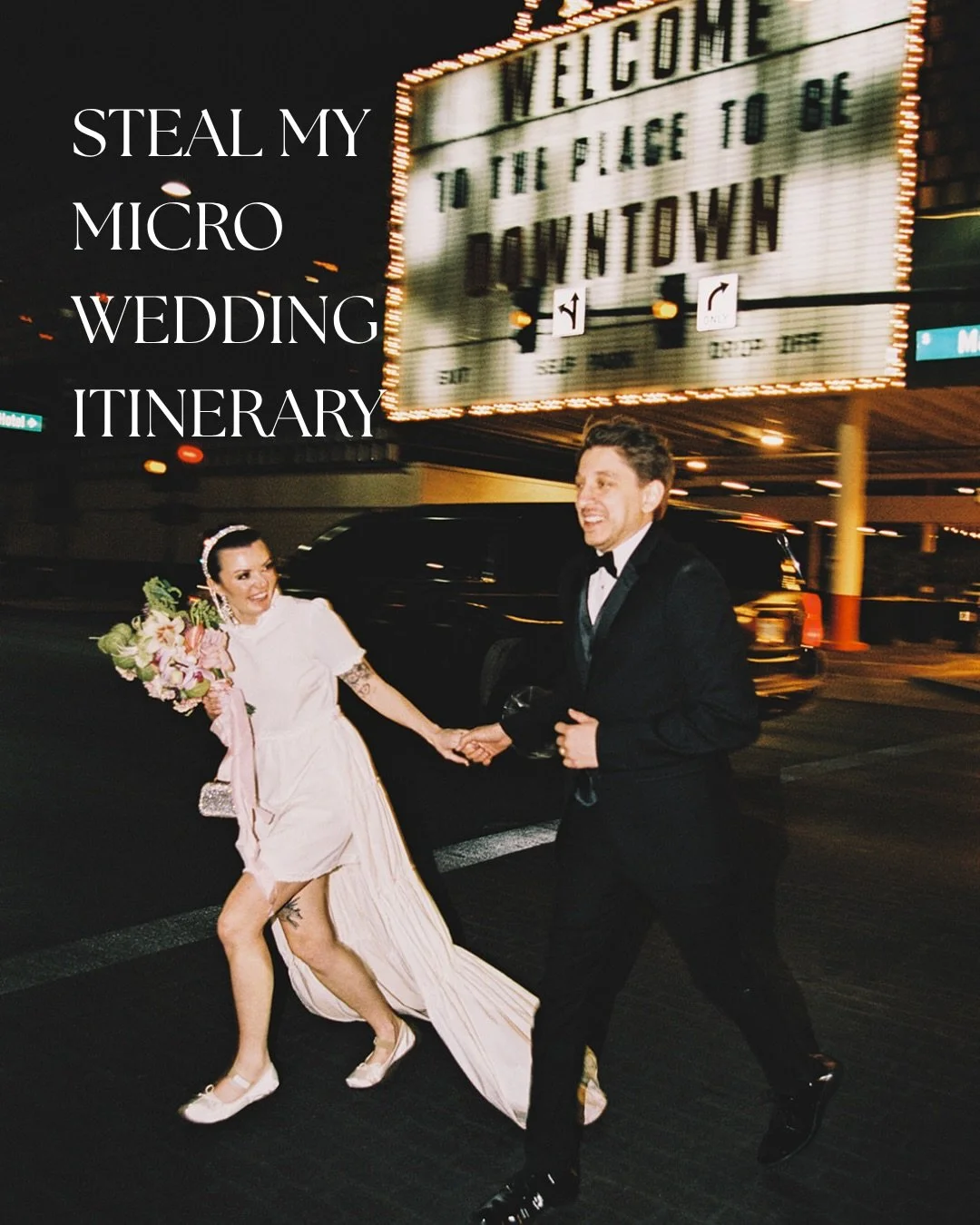 A retro-inspired Vegas micro wedding, but make it effortlessly iconic.

There&rsquo;s something about a micro wedding in Las Vegas you actually get to experience the city, not just the venue. Zoe &amp; Ryan kept it intentional, gathering their closes