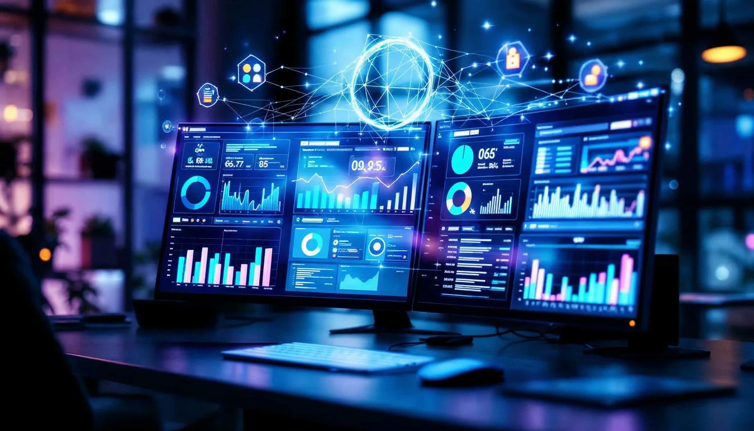 Professioneel digitaal advertentiedashboard met AI-optimalisatie en real-time prestatiemetrics