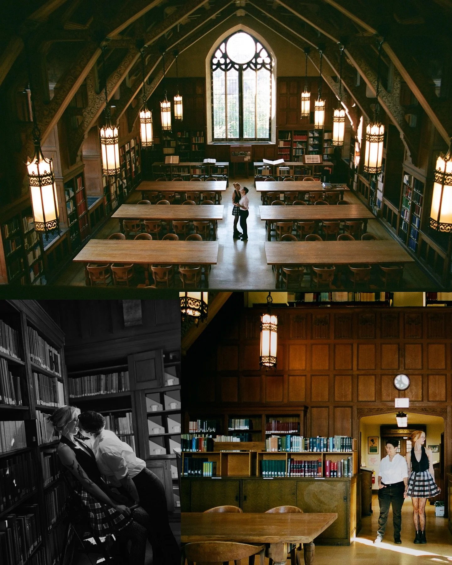 Had so much fun capturing Phoebe + Adelle for their engagement session (shot on digital and 35mm film) The library had the dreamiest morning light to play with❤️&zwj;🔥

#chicagoengagementphotographer #chicagoelopementphotographer

Film dev and scan 