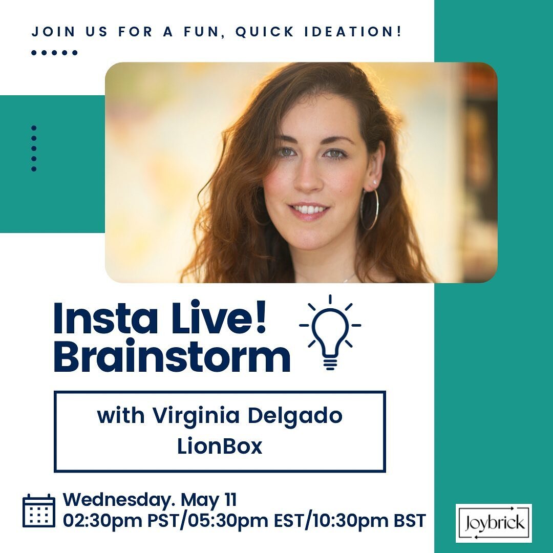 I&rsquo;m baaaack! 👋🏽 After a pause to get settled into our new PNW home, I couldn&rsquo;t be more to bring back the Brainstorm Live series for 2022! I am even more thrilled to announce our first INTERNATIONAL GUEST, Virginia from the brand design 