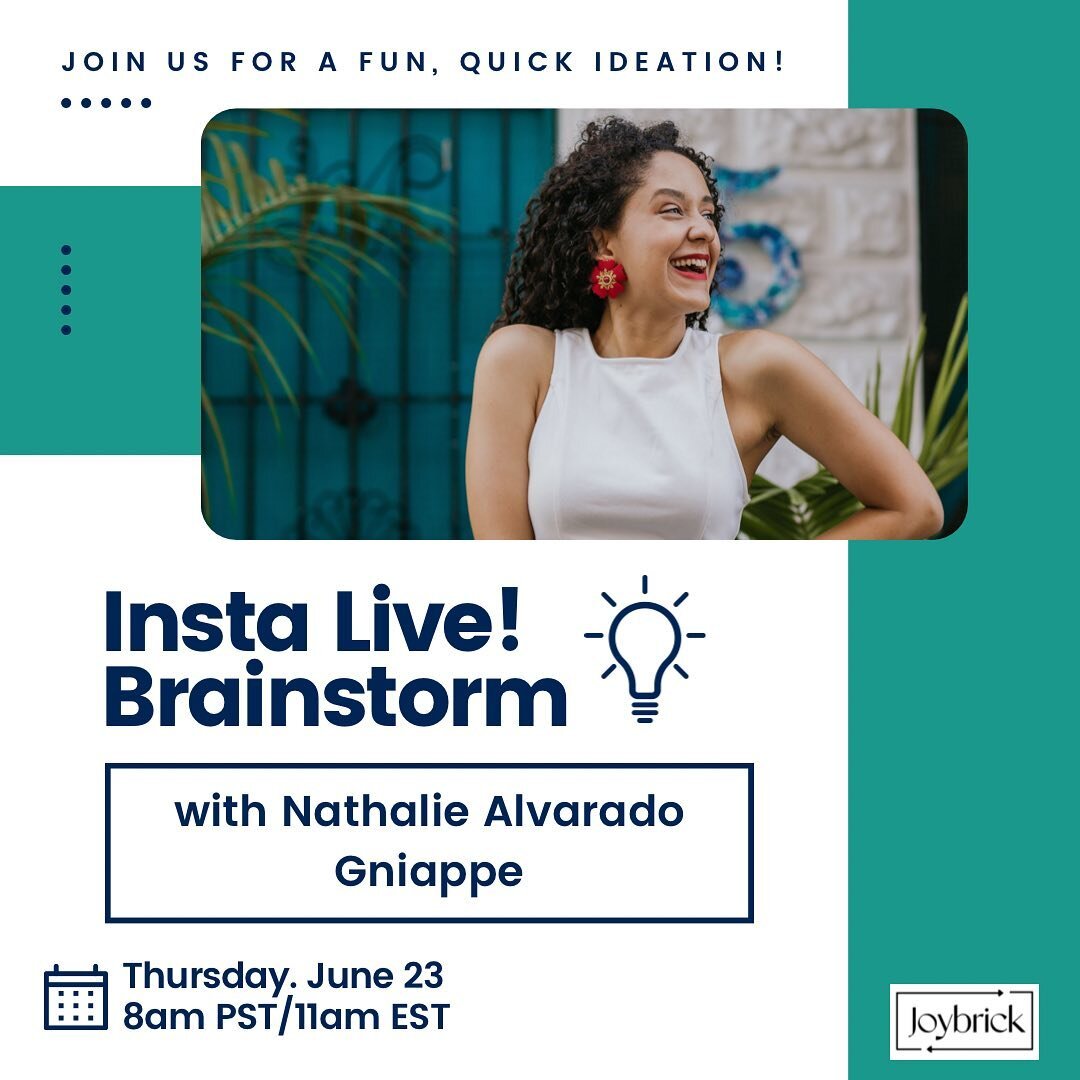 I am excited to announce a Brainstorm Live happening tomorrow, Thursday, June 23 at 8am PST/11am EST with Nathalie @gniappe who helps heart-centered coaches elevate their message and magnetism to attract aligned clients. I have personally gotten to w