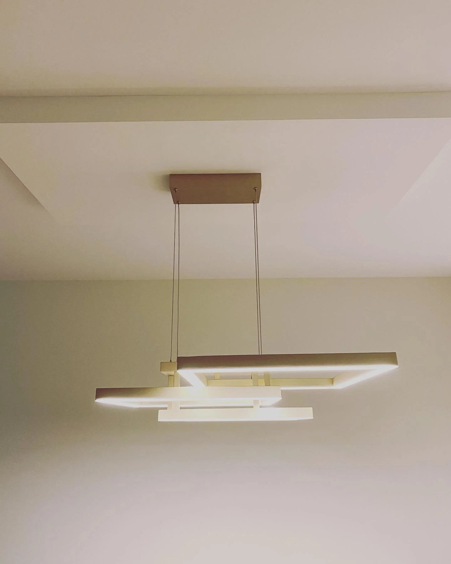 Moving a light fixture when you have a concrete ceiling can be difficult and costly, you can end up with exposed conduit or wiremold. With the help of SPW Building Services, Cardero electric was able to install this beautiful fixture on a shallow cus