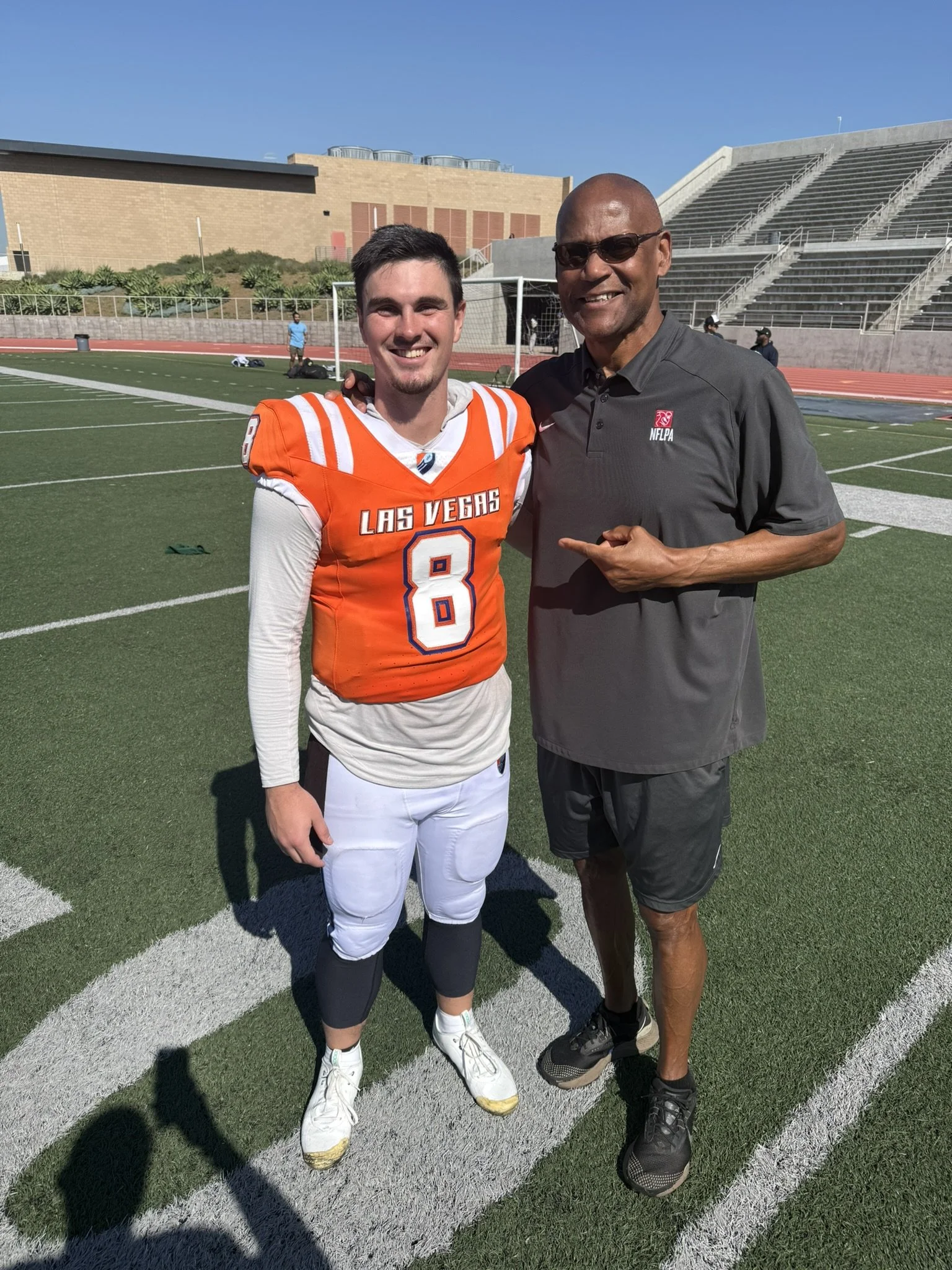 NFL QB Justin Arth and former 49ers WR, Mike Wilson; The Pro Showcase February 2026