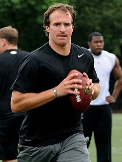 New Orleans Saints QB Drew Brees training with A11 Performance Mentor, Tom House.