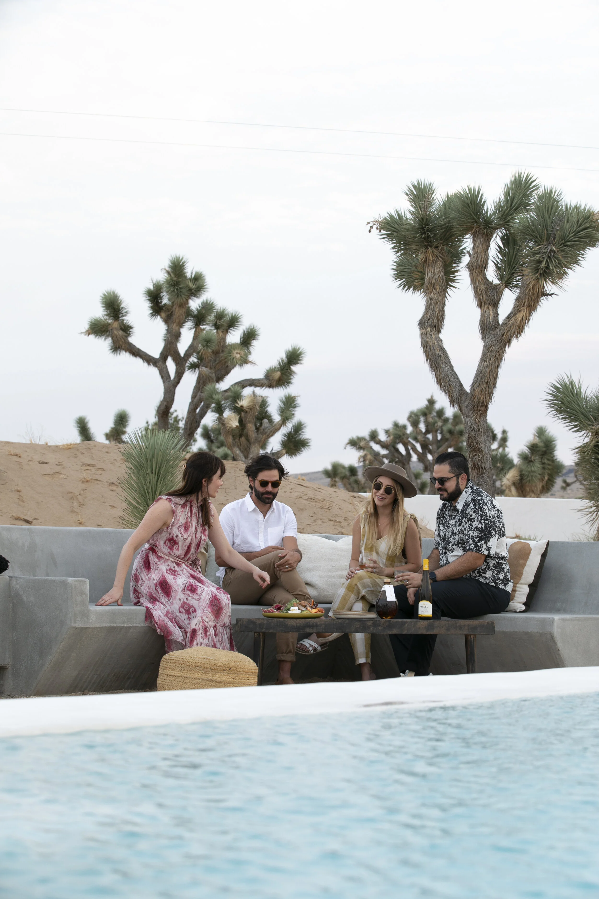 Friends enjoying a vacation rental with a private chef