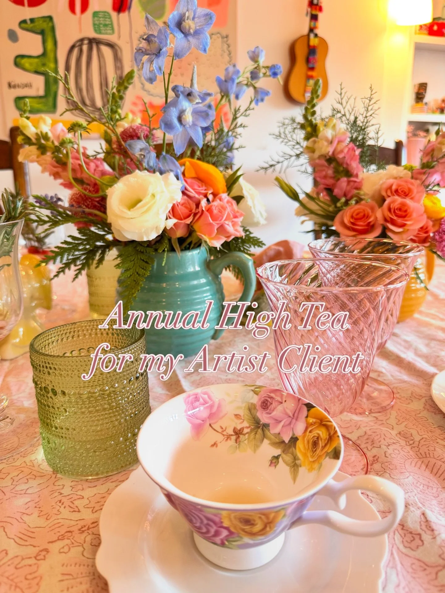 Always a pleasure working for a fellow artist @pompom_empire. Annual high tea with her besties. Thanks to @thefiercechef and @garu.breadandbutter for helping make this lovely