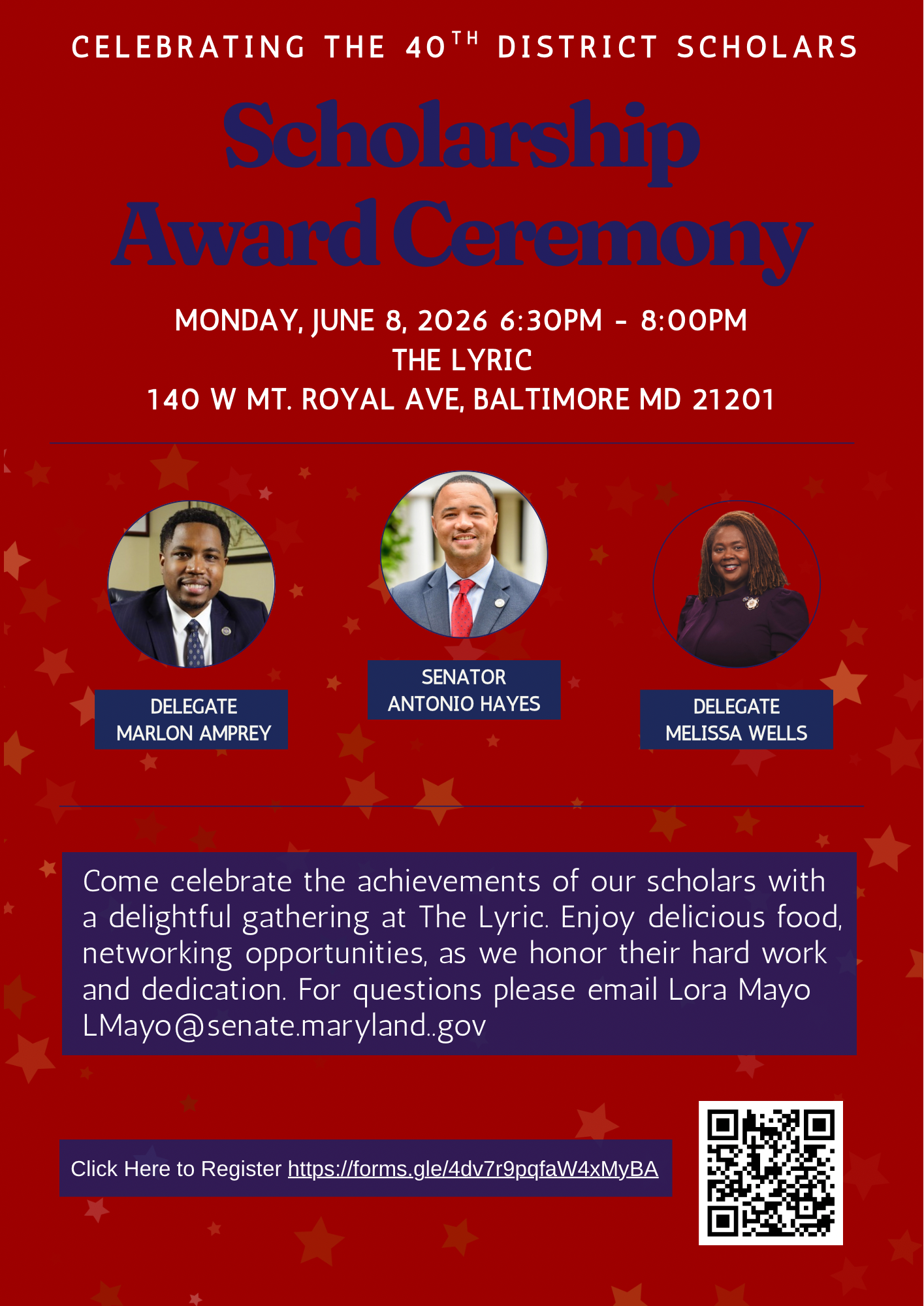 District 40's 2026 Scholarship Award Ceremony