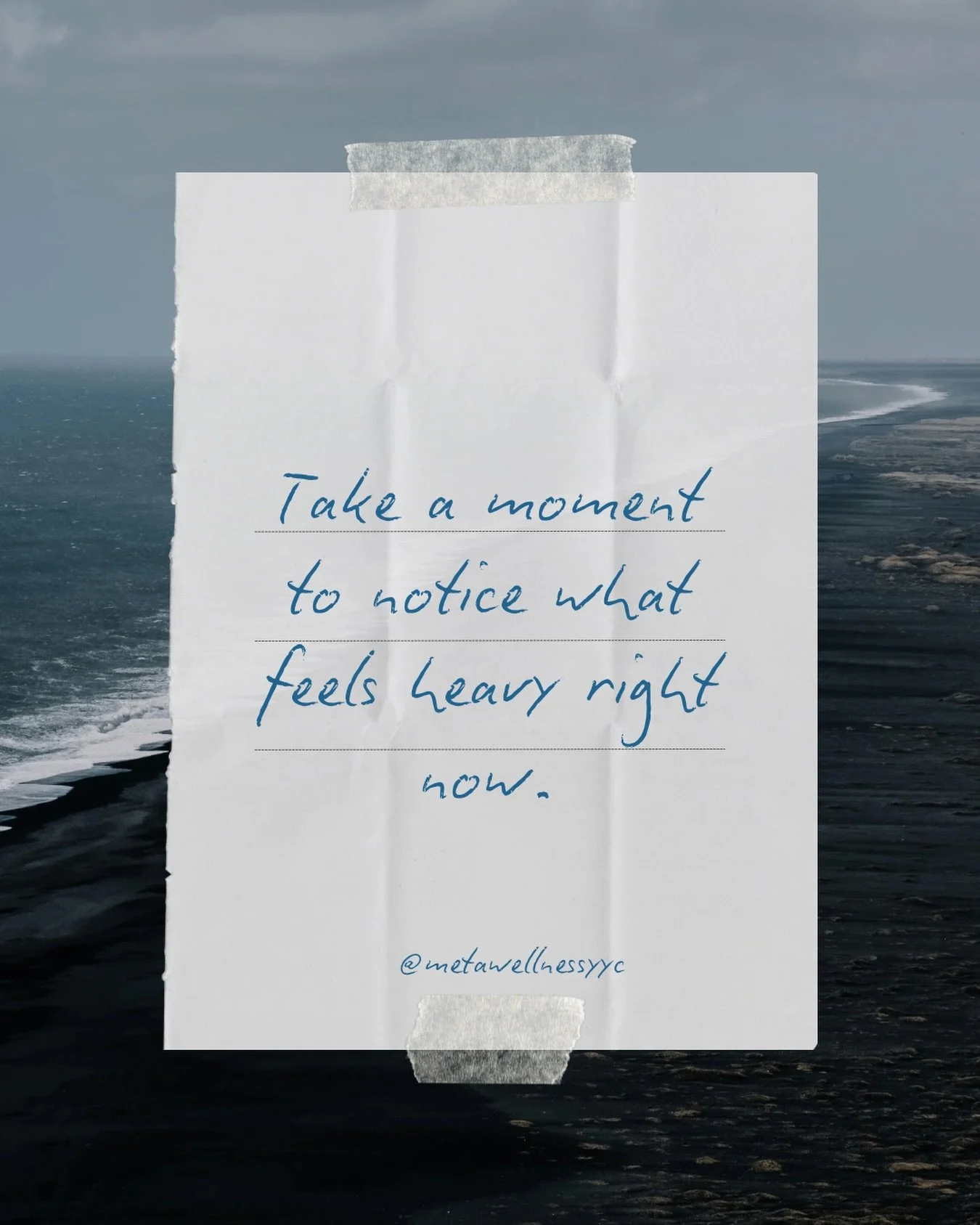 Before we can release something, we have to give ourselves permission to acknowledge that we&rsquo;re carrying it.

Take a few quiet minutes today. Notice what feels heavy without judging it, fixing it, or rushing to make it disappear.

Sometimes awa