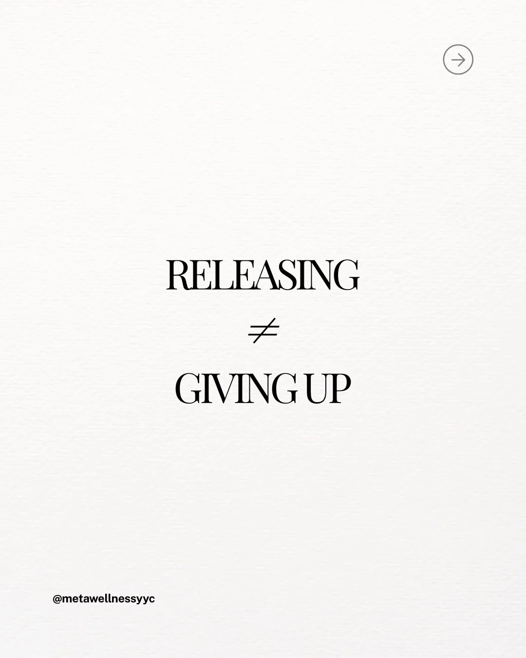 We sometimes associate letting go with failure, as though releasing something means we didn&rsquo;t try hard enough.

But release can be an incredibly intentional act.

It can be choosing what deserves your energy and what doesn&rsquo;t. It can be re
