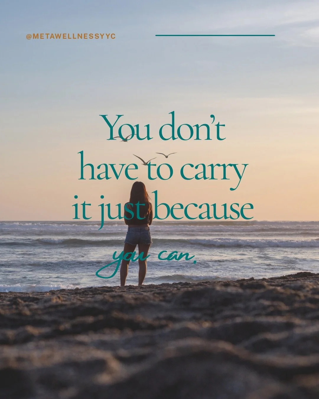 A thought for your Friday: you don&rsquo;t have to carry something just because you&rsquo;ve proven you can.

Sometimes we confuse capacity with responsibility. We think, &ldquo;I can handle this,&rdquo; so we keep handling it even when it&rsquo;s ex