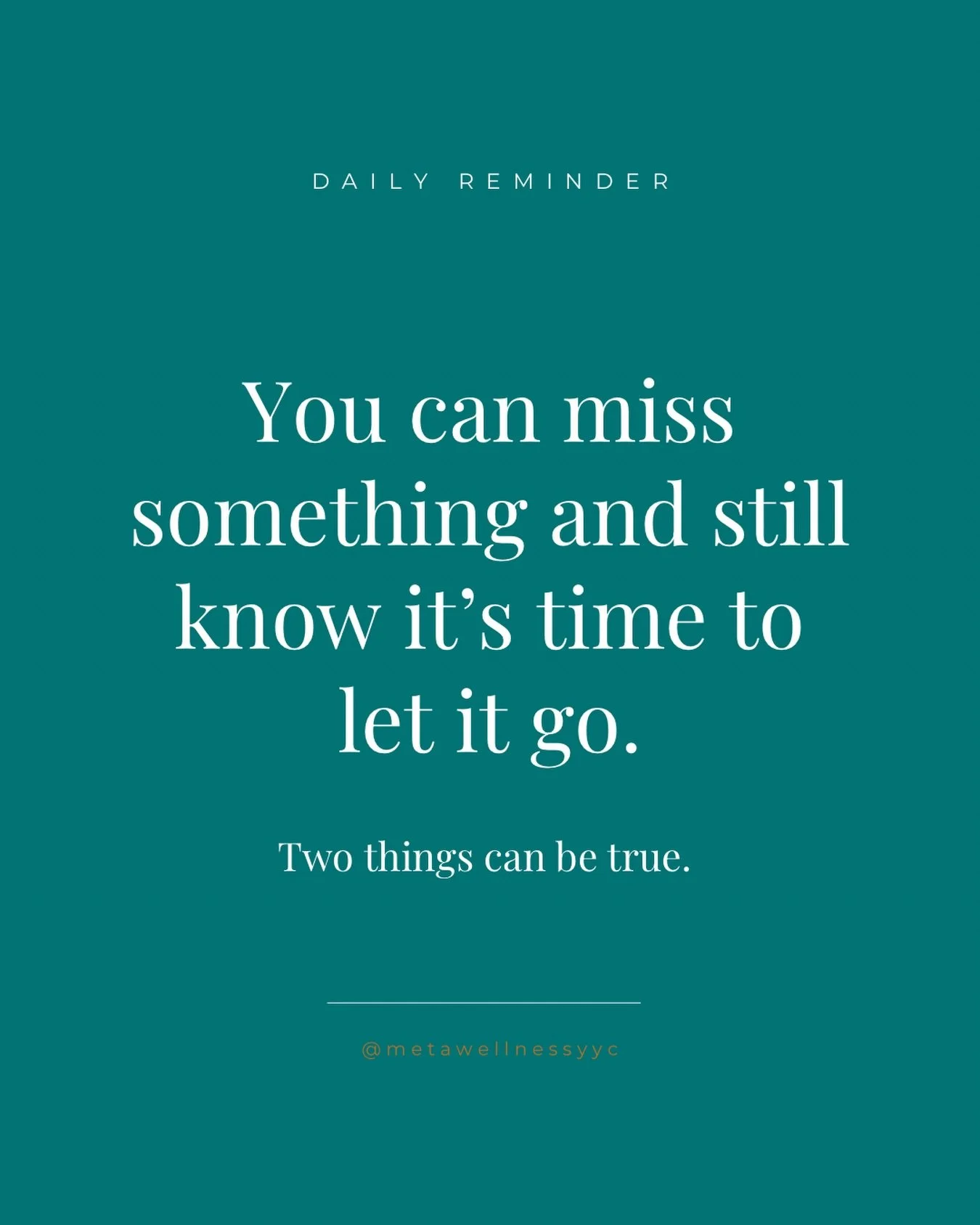 A little something to sit with over the weekend&hellip; What are you still learning to release, even though a part of you misses it?