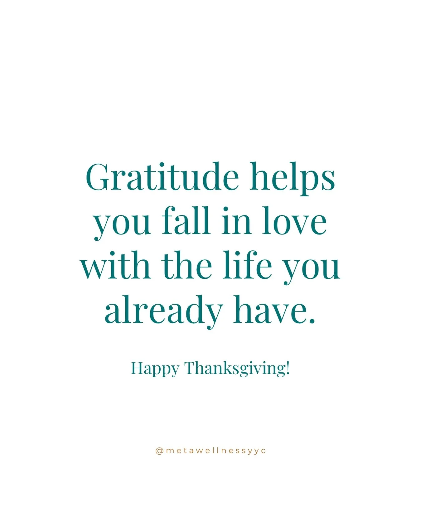 From my heart to yours, Happy Thanksgiving ❤️

Gratitude can take many forms, and I encourage you to carry the message of the season into the rest of your week. Even just naming three things you&rsquo;re grateful for at the end of a hectic day has mo