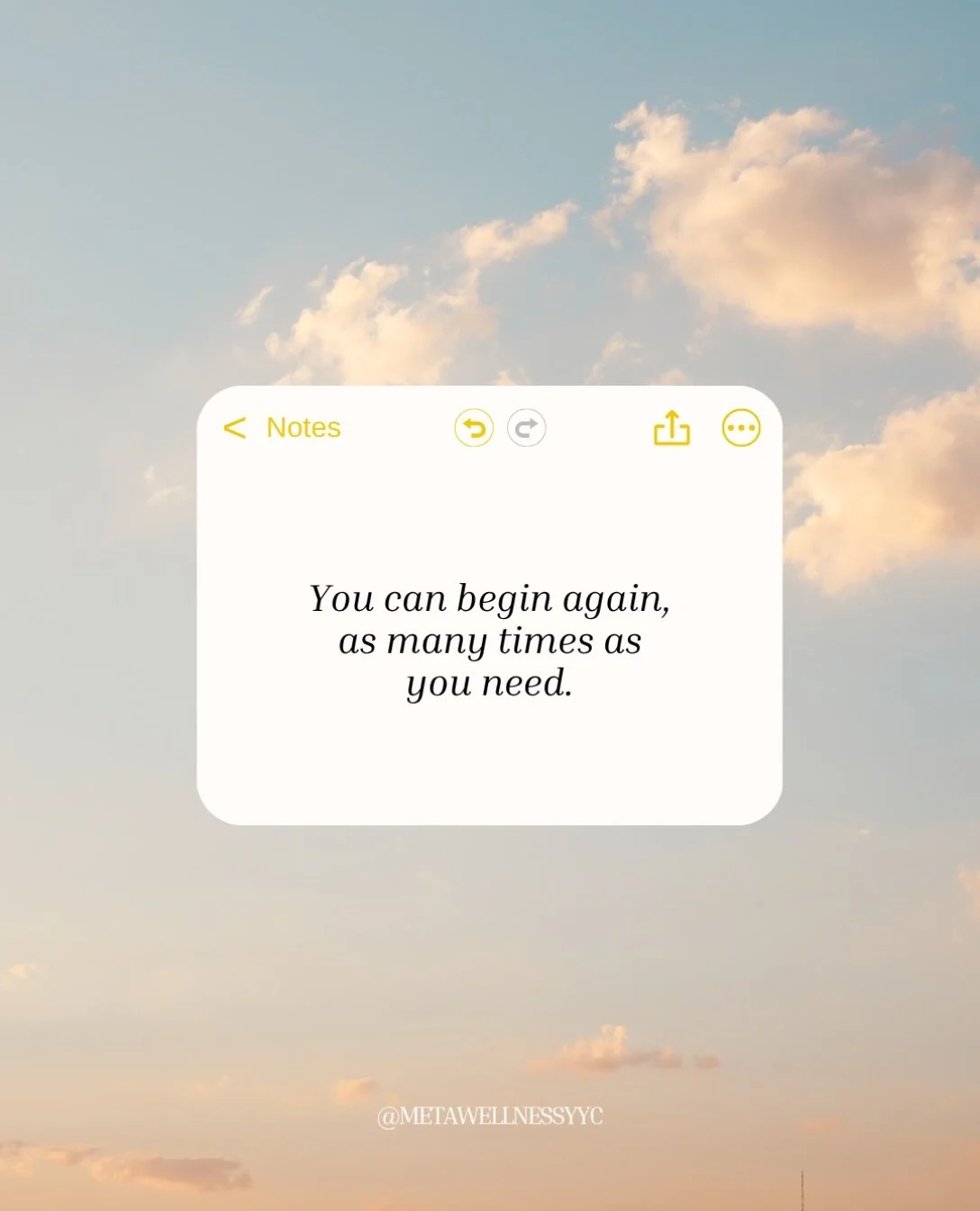 You don&rsquo;t have to have it all figured out to take the next step. 

A new week is here, consider it your opportunity to check in with yourself and choose what feels good 🤍

Here&rsquo;s to starting another Monday showing up for yourself.