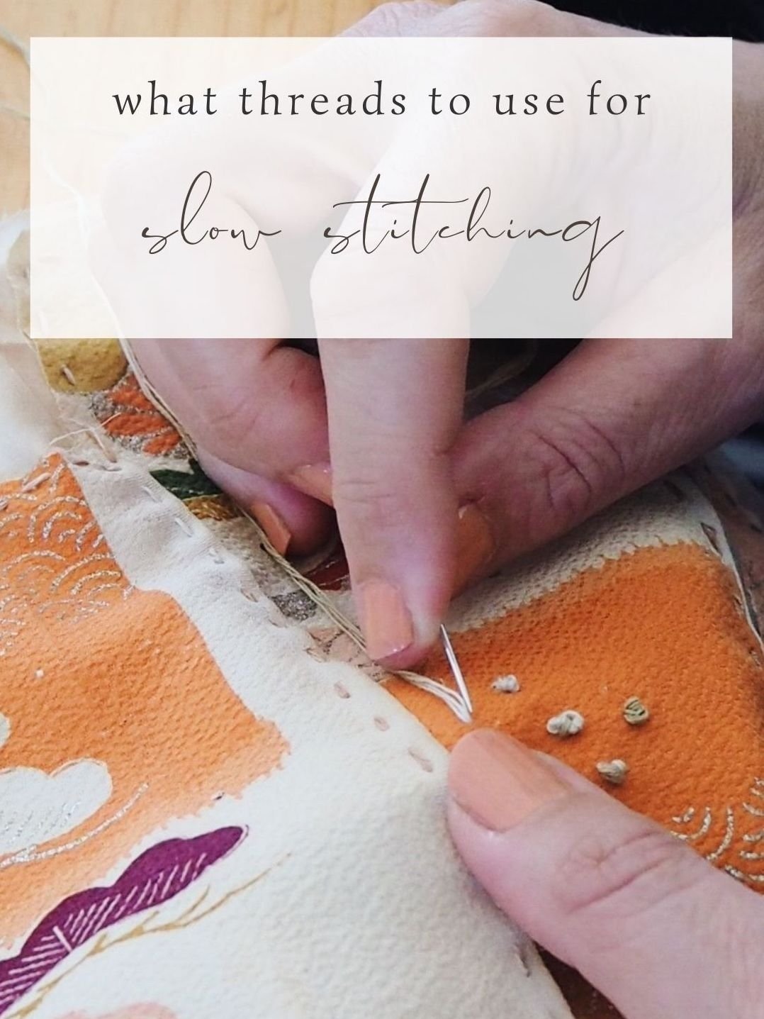 tiny happy: slow stitching