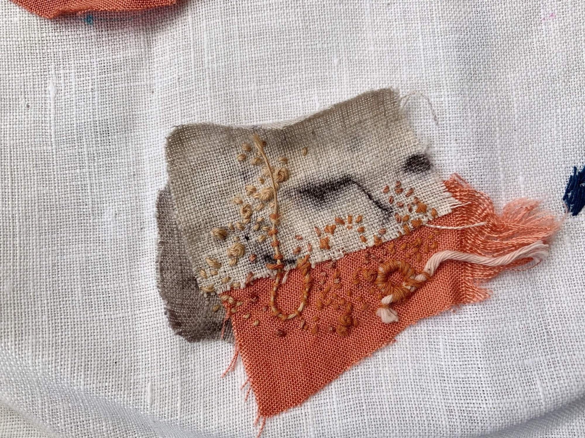 Simple Slow Stitching - Slow Stitch using scrap fabric and simple stitches.  