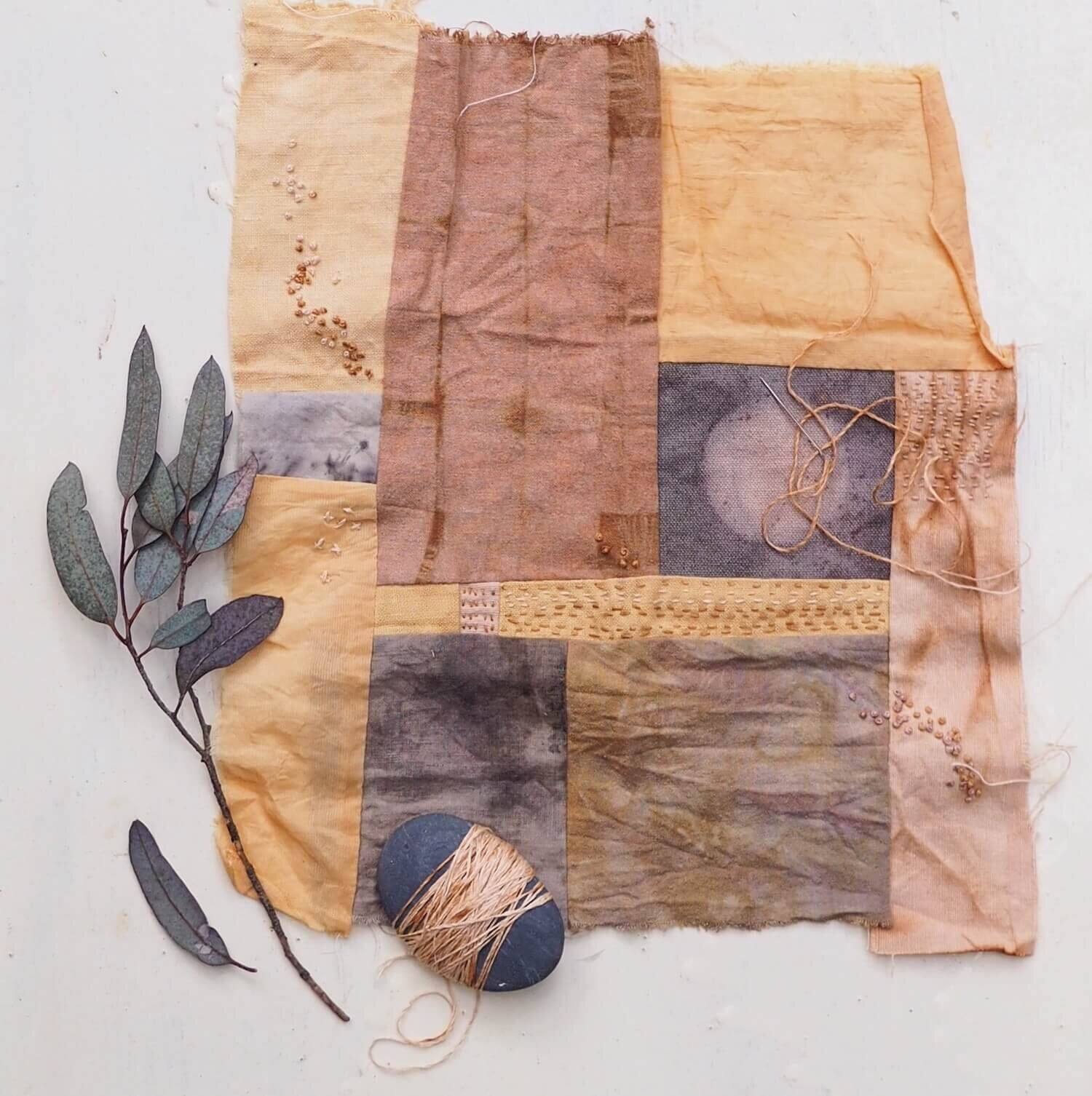 Couragous Improv quiltmaking naturally dyed fabrics Ellie Beck Petalplum.jpeg