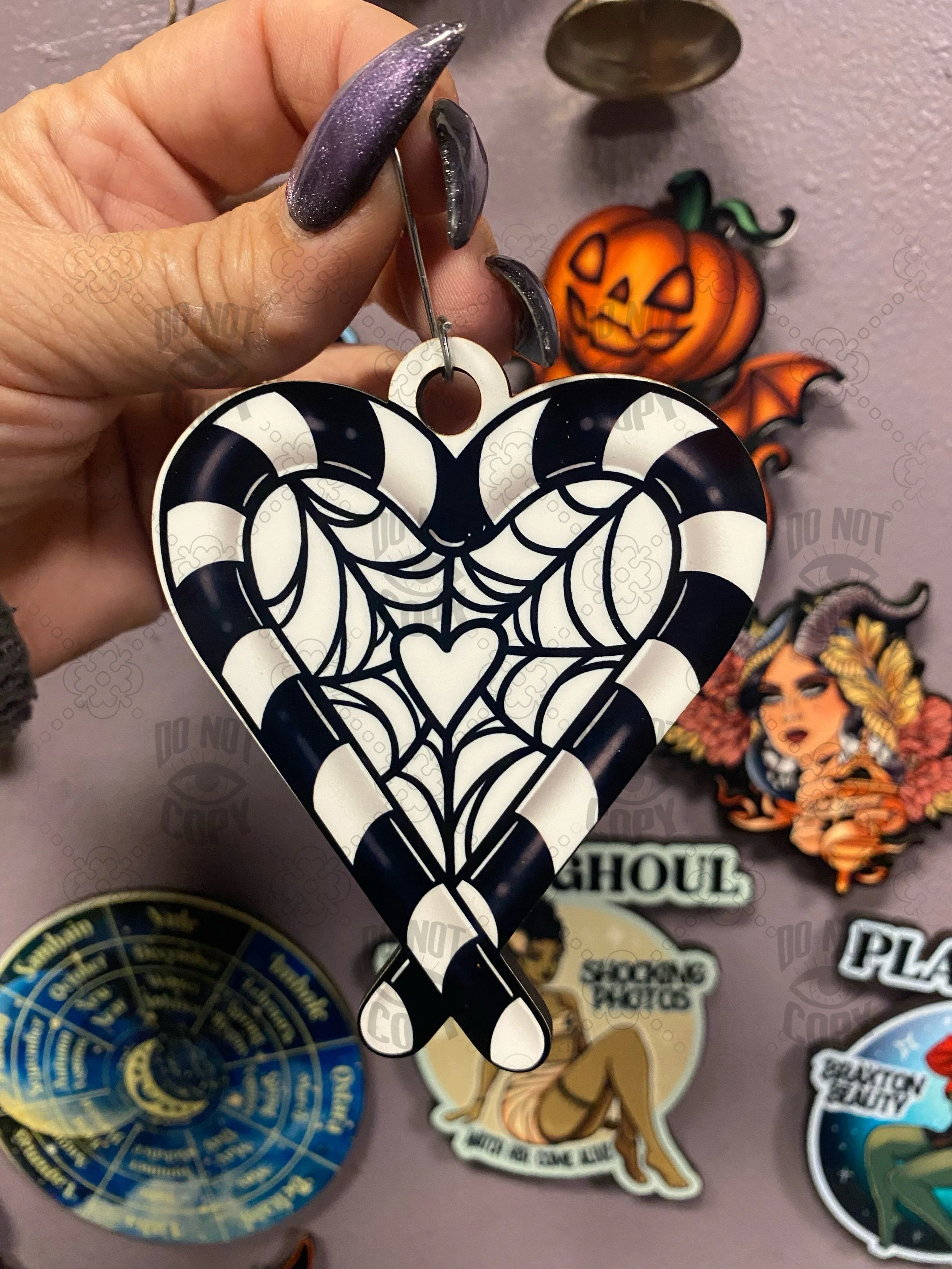 Candy cane heart Ornament