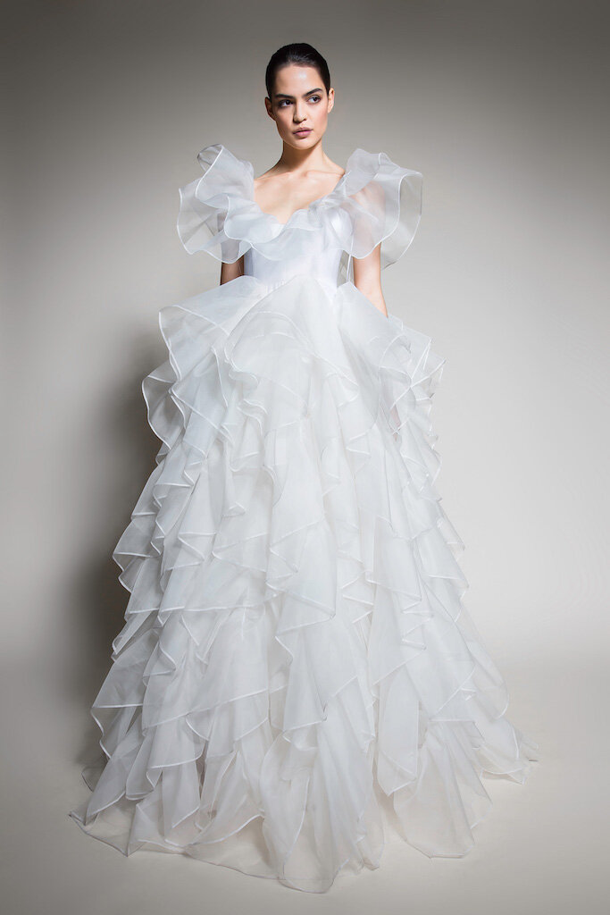 Cirrus Gown | Designer Bridal & Wedding Dress | Organza Wedding Dress ...