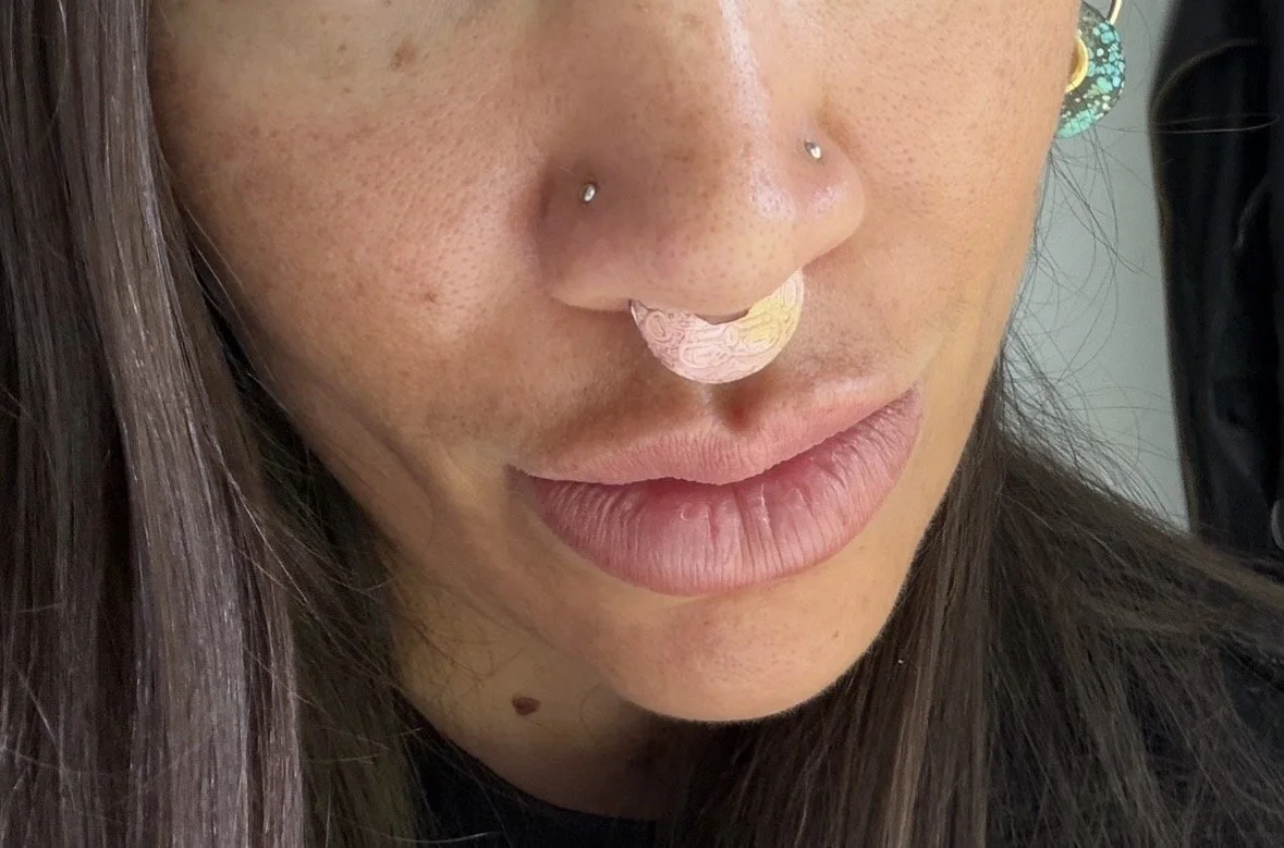 Eagle Engraved Copper Septum