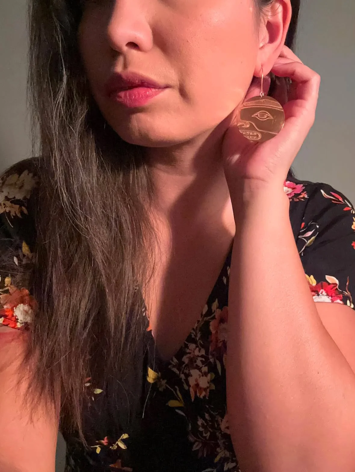 Chilkat Face Earrings