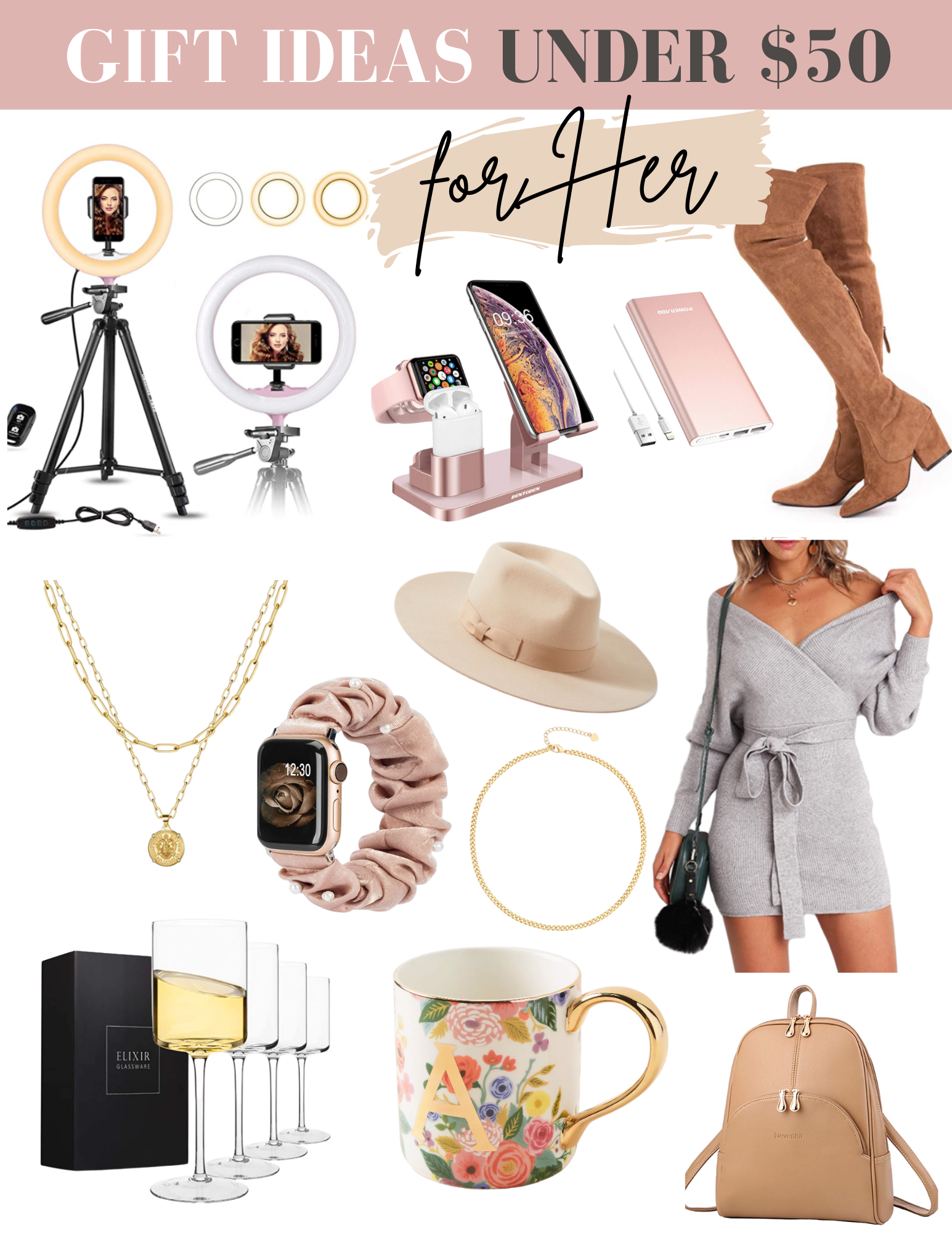 Holiday Gift Ideas for Her Under $50 - My Styled Life