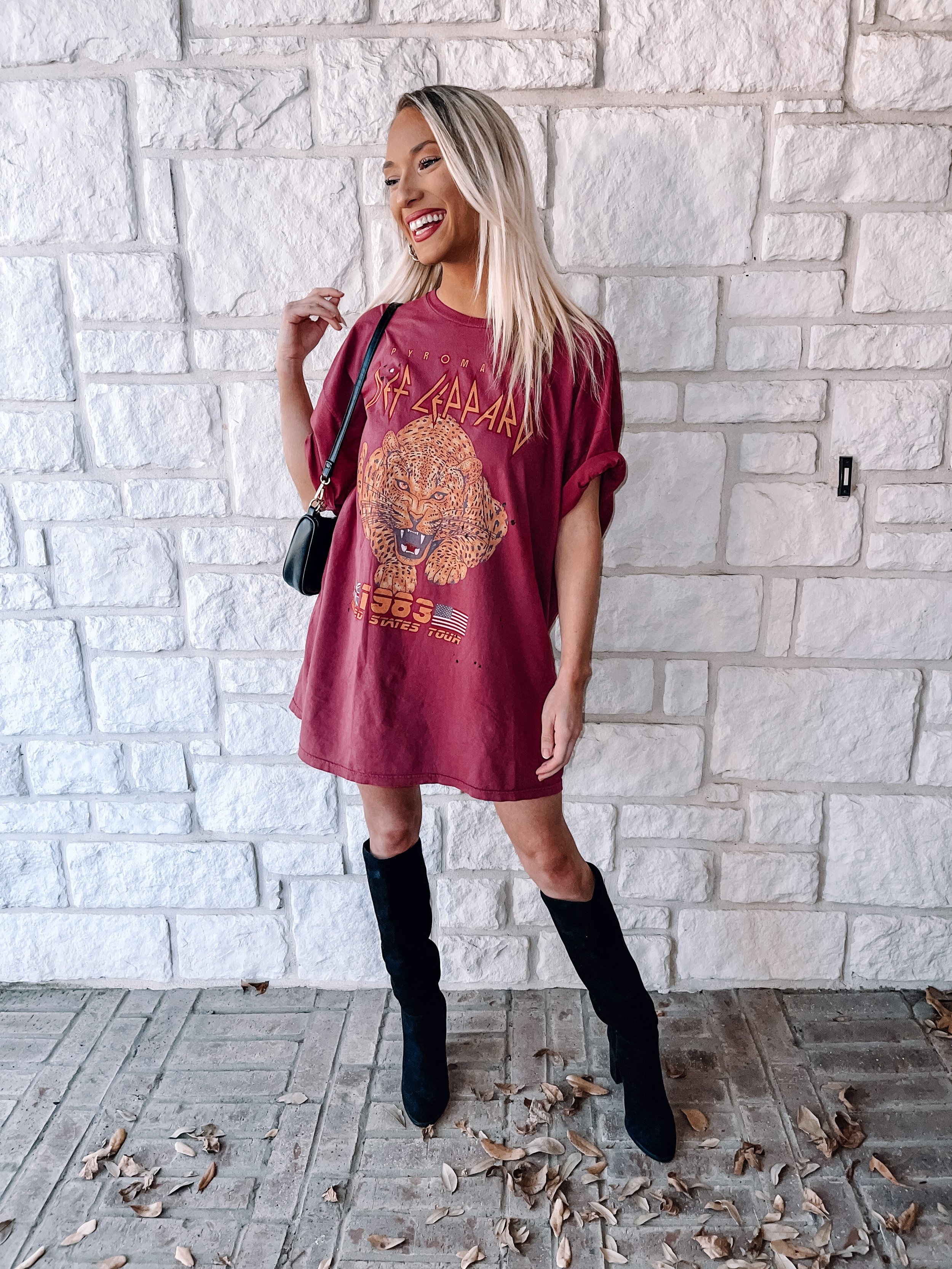 graphic shirt dress