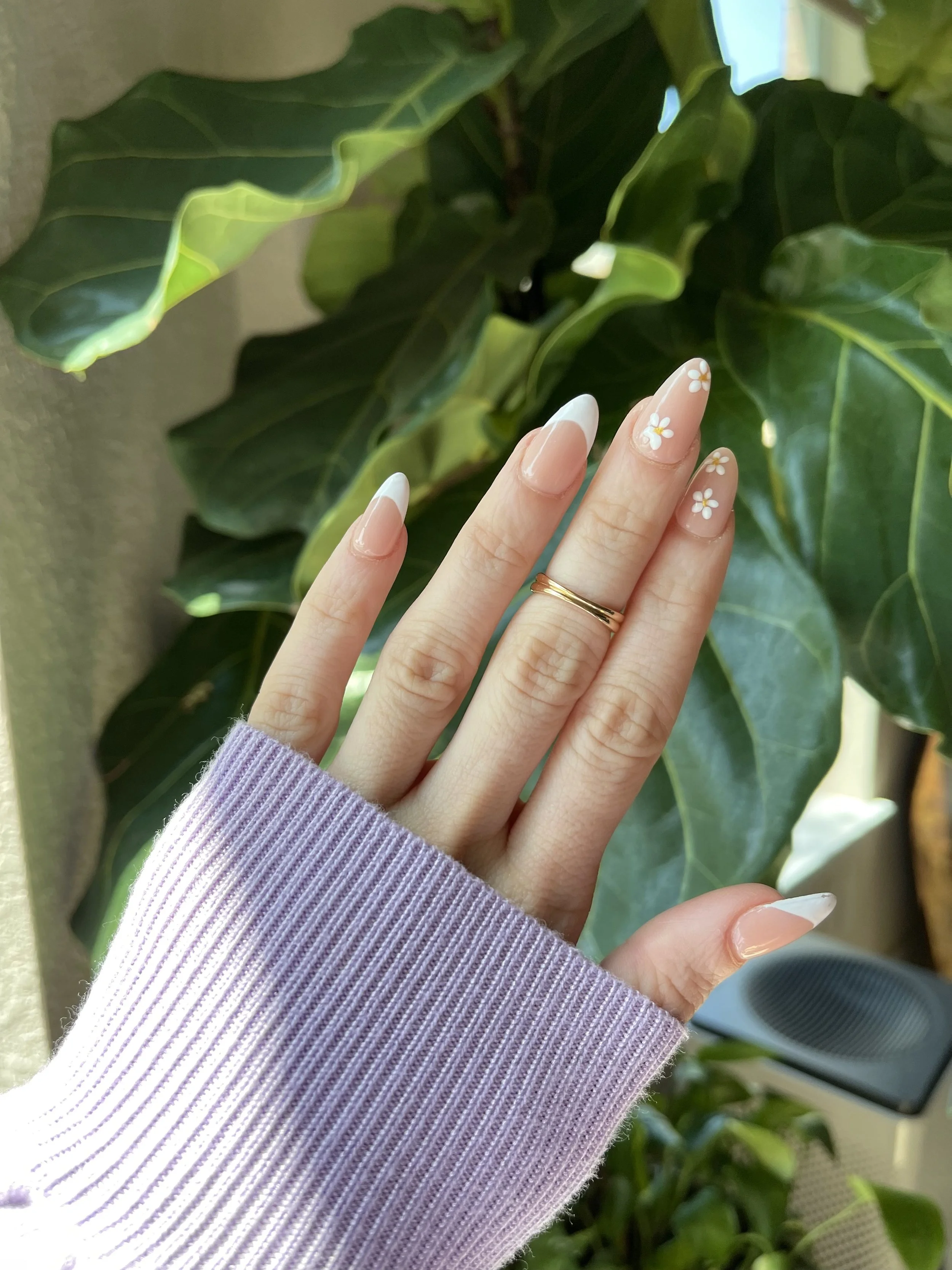 Almond Shape Neutral Nails