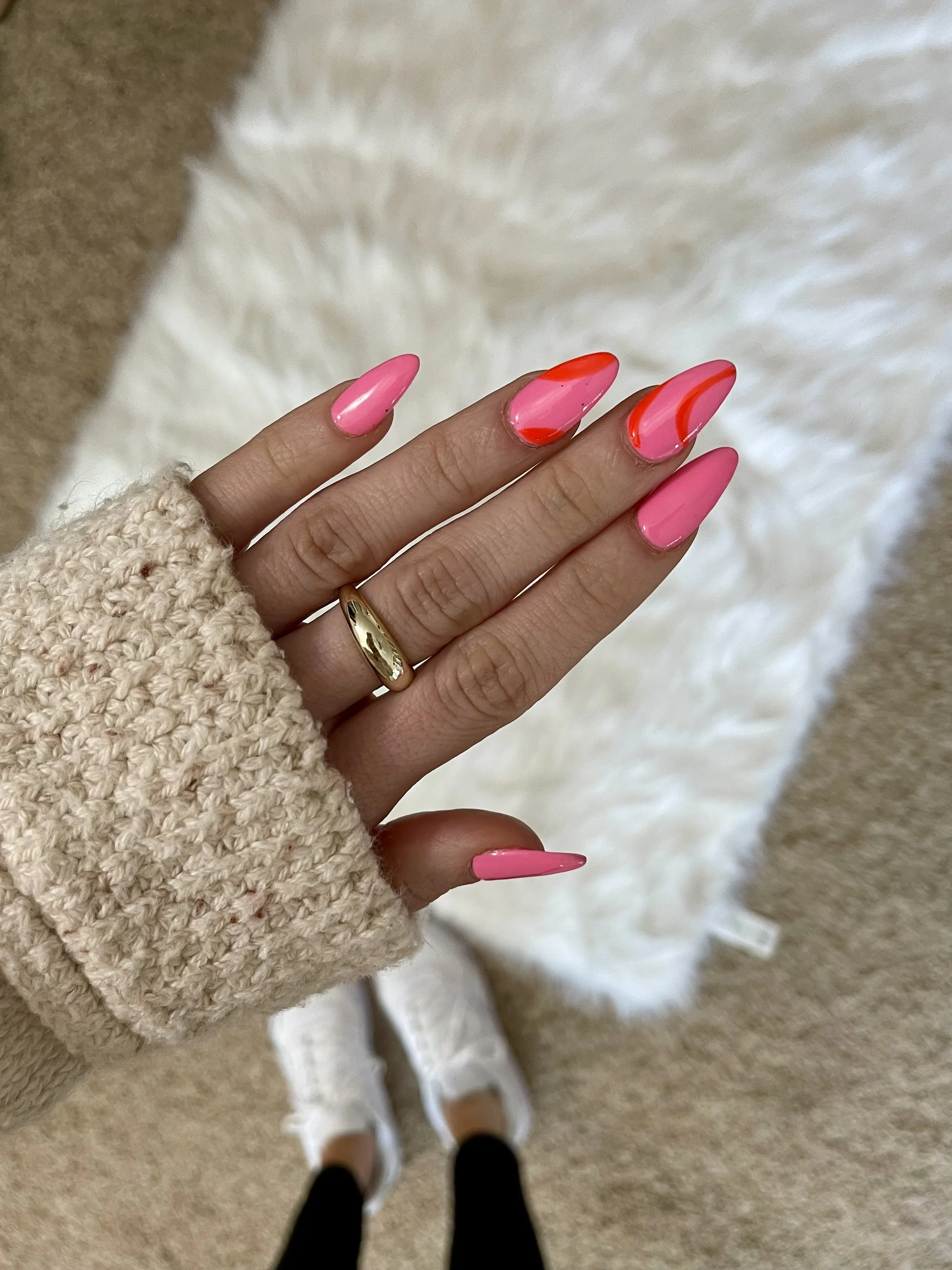 Hot Pink Summer Nails