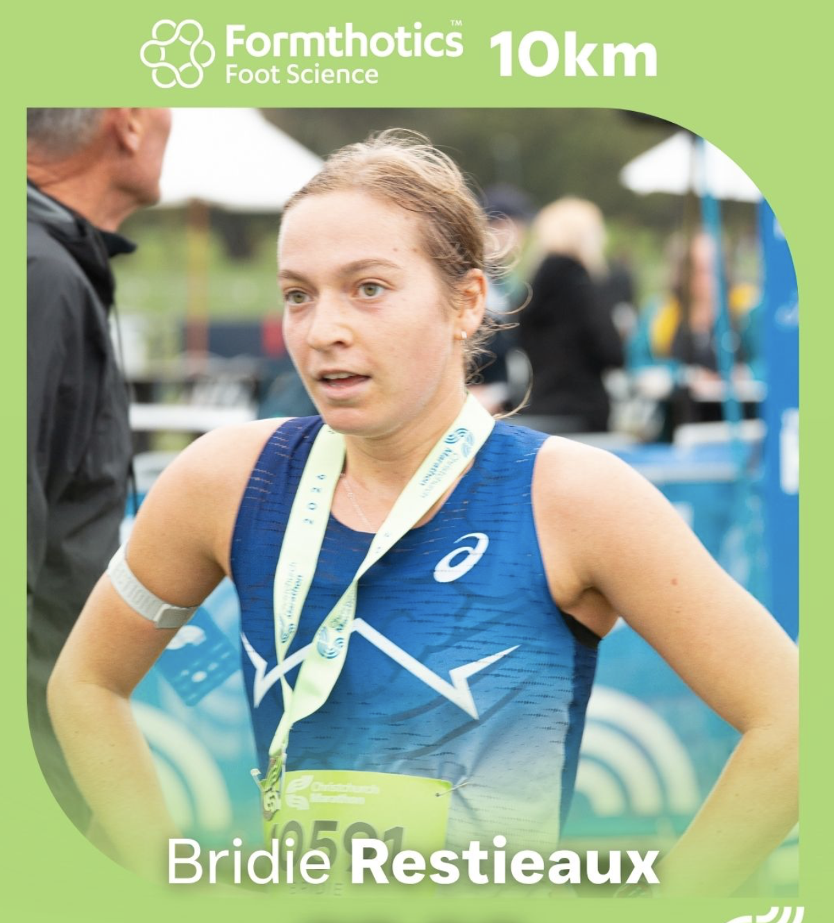 Bridie, 1st Place 10km, Christchurch Marathon