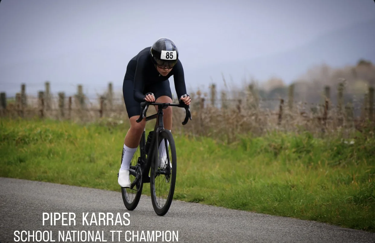 Piper Karras, National Schools Time Trial Champion