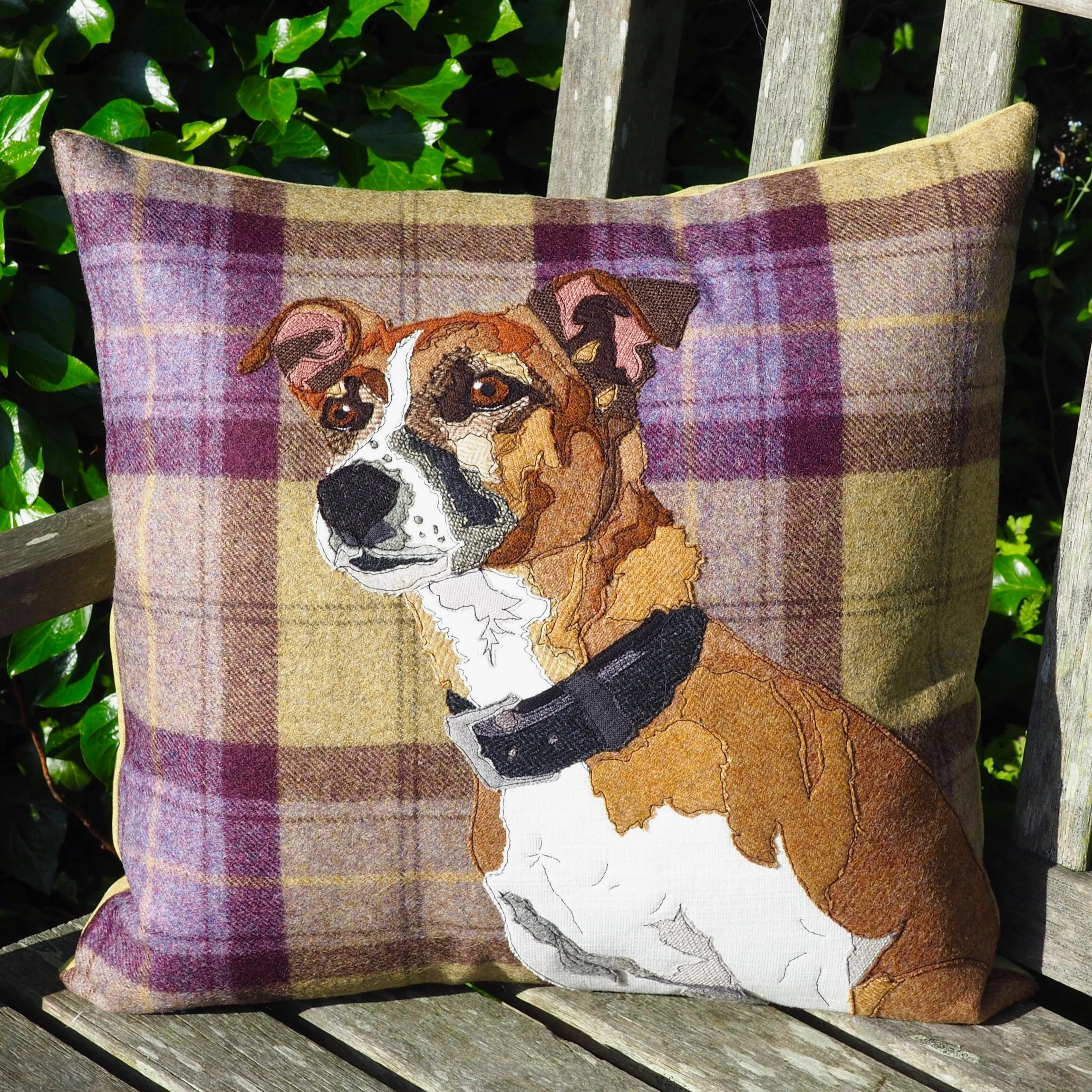 dog portrait cushions