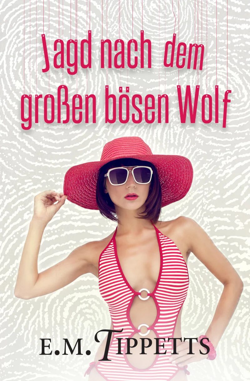 Das Cover zeigt eine junge Frau in rot-weiß gestreiftem Badeanzug, mit rotem Strohhut und Sonnenbrille
