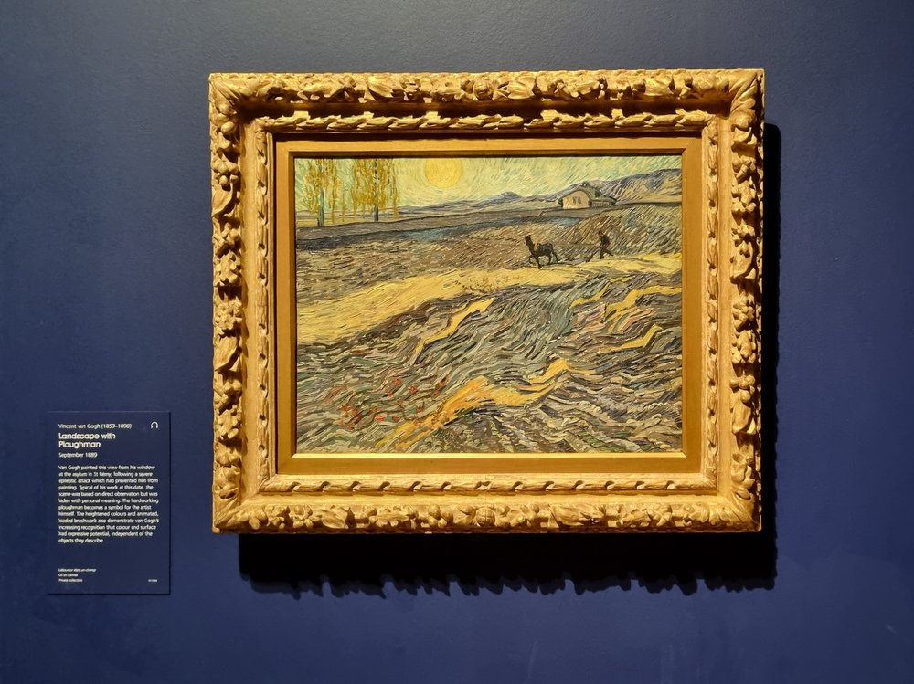 Landscape with Ploughman, Vincent van Hogh, 1889
