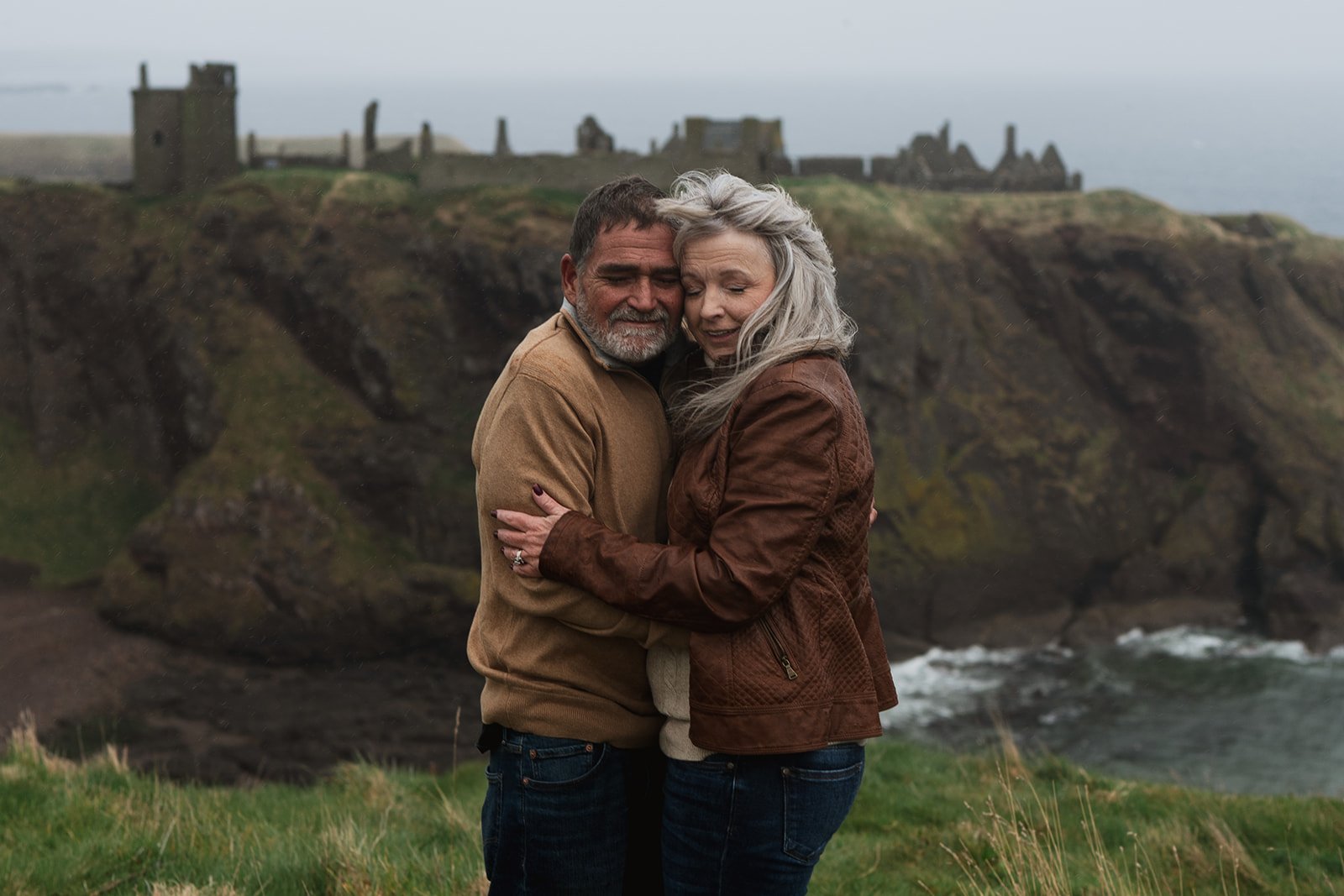 M & J’s anniversary at Dunnottar Castle