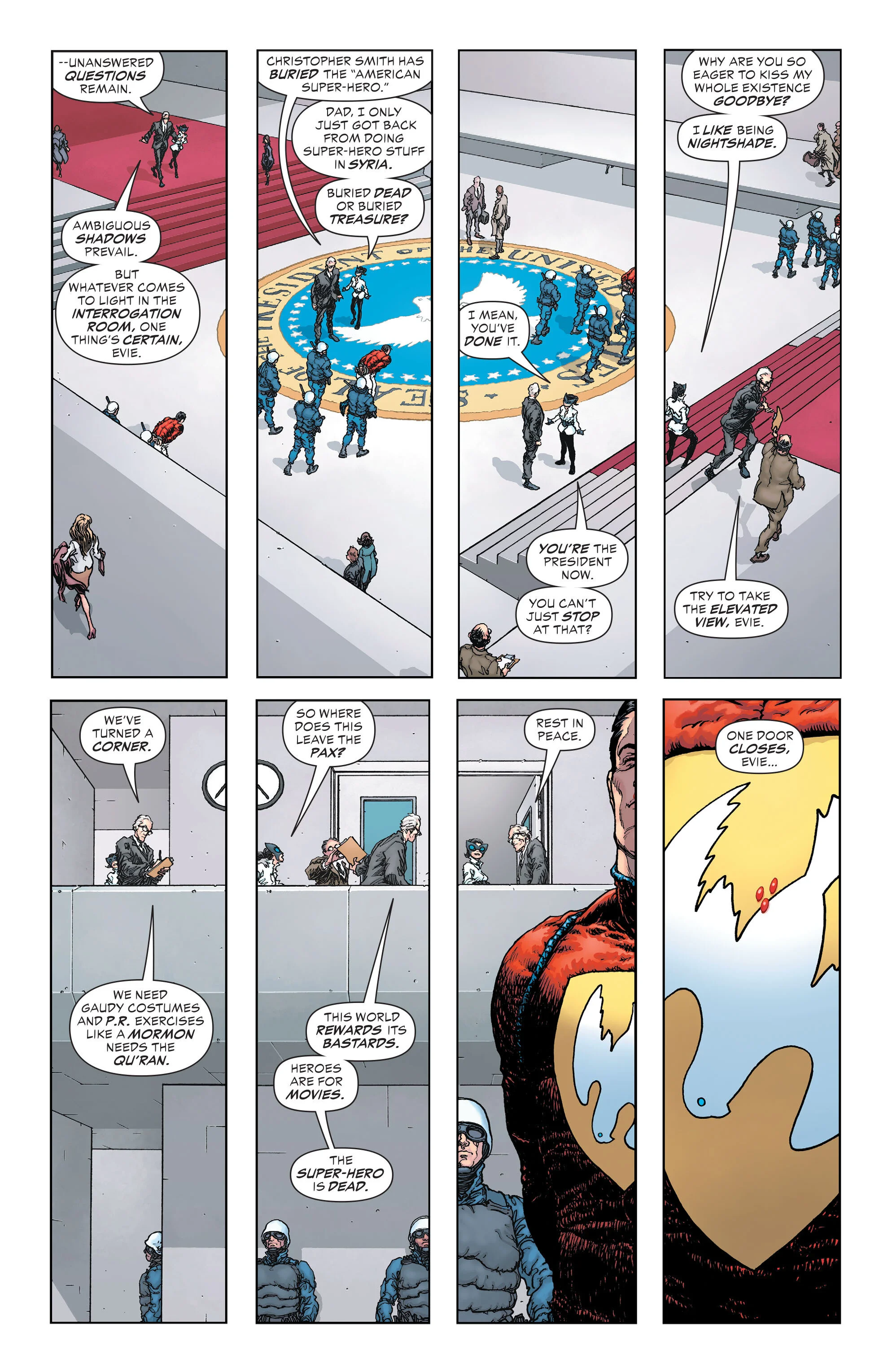  Je krijgt een gevoel voor de  ruimte  van het regeringsgebouw. 